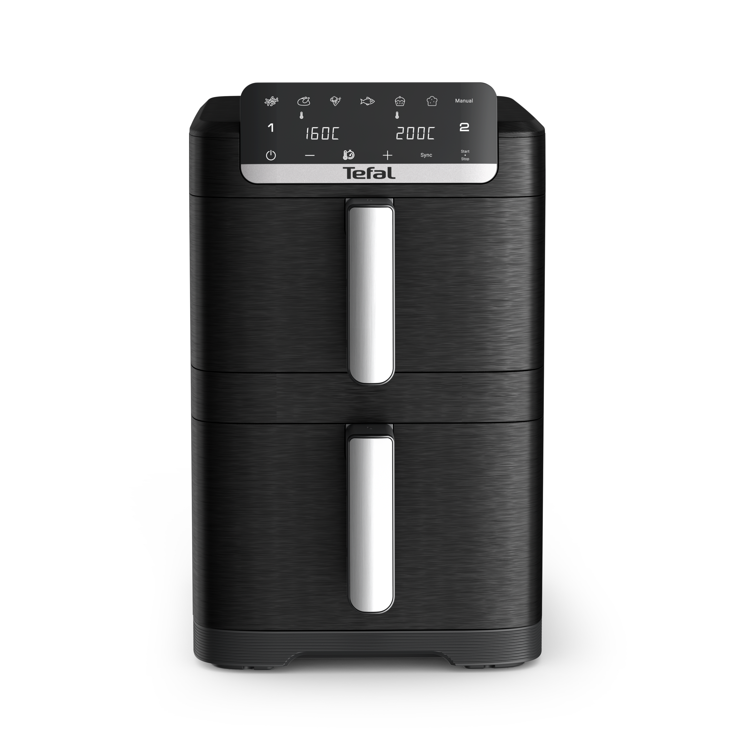 Patrová horkovzdušná fritéza Tefal Easy Fry Crispy Stack, duální, EY7528E0