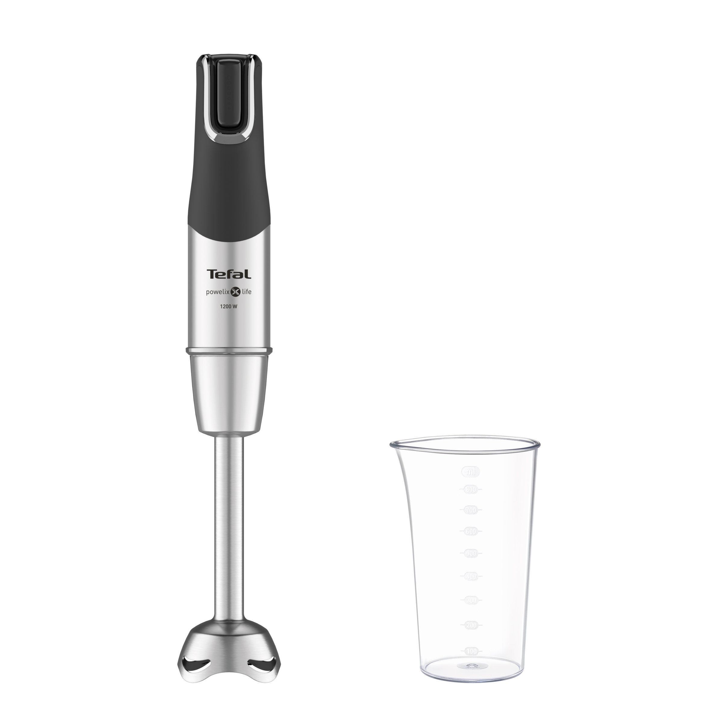 Tyčový mixér Tefal Infiny Force Pro 5v1 HB95LD38 Nerezový/Černý