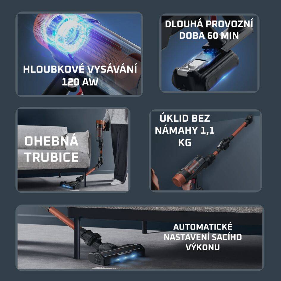 Tyčový vysavač X-Force Flex 10.80 Animal Auto 3v1 120 AW RH7A73E0