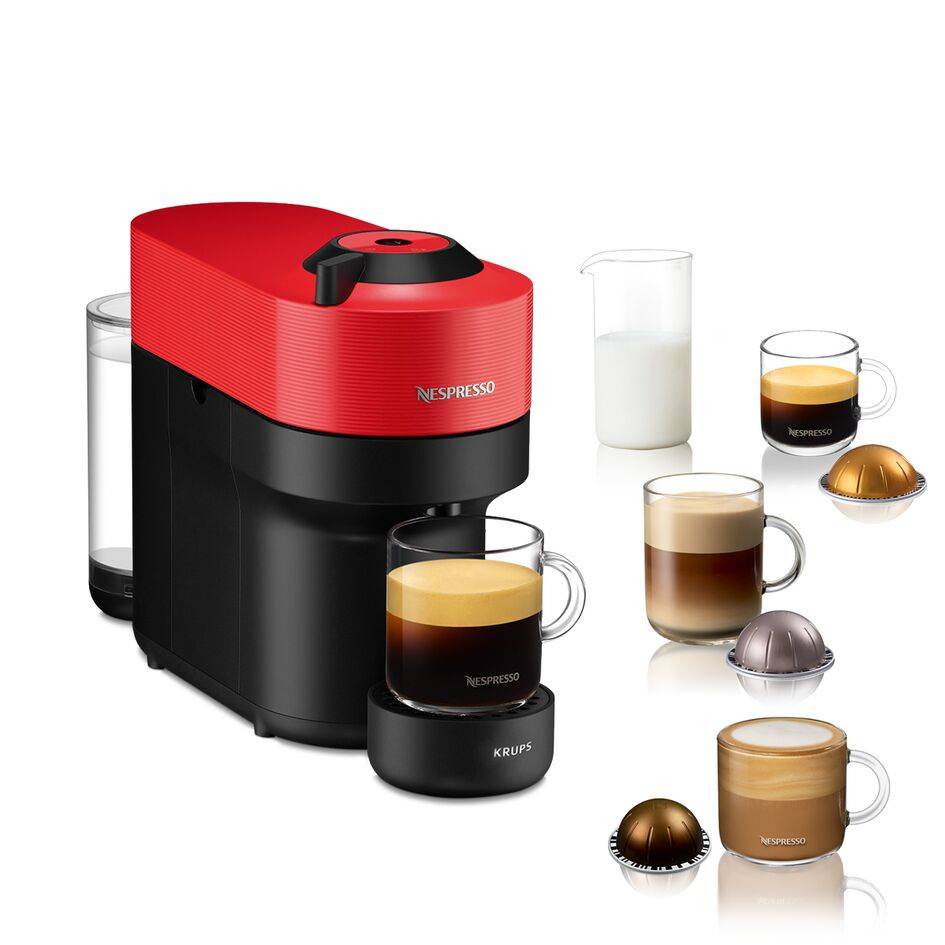 Nespresso Vertuo POP KRUPS ostře červená XN920510