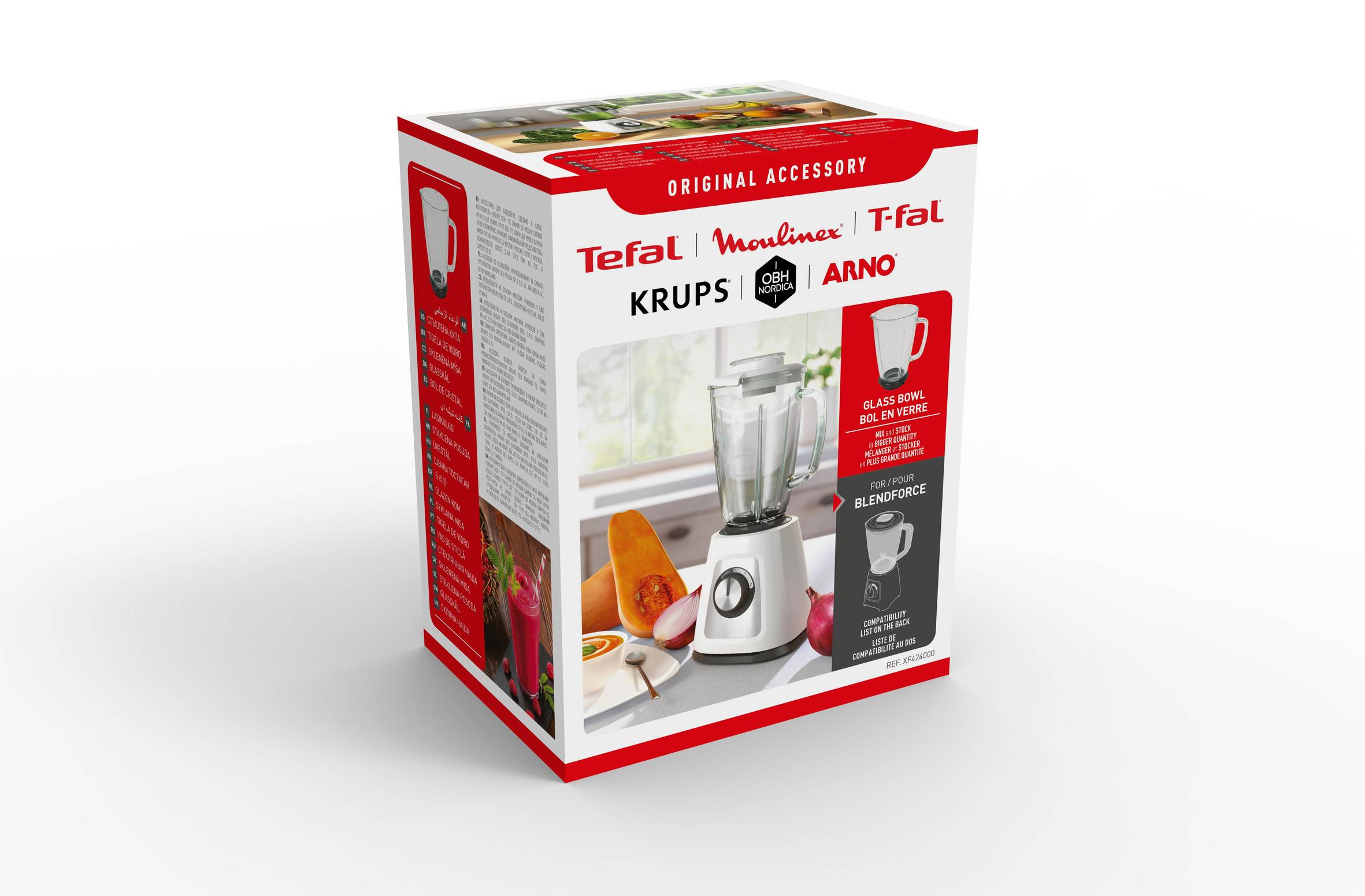 Kompletní nádoba mixéru, skleněná XF424000