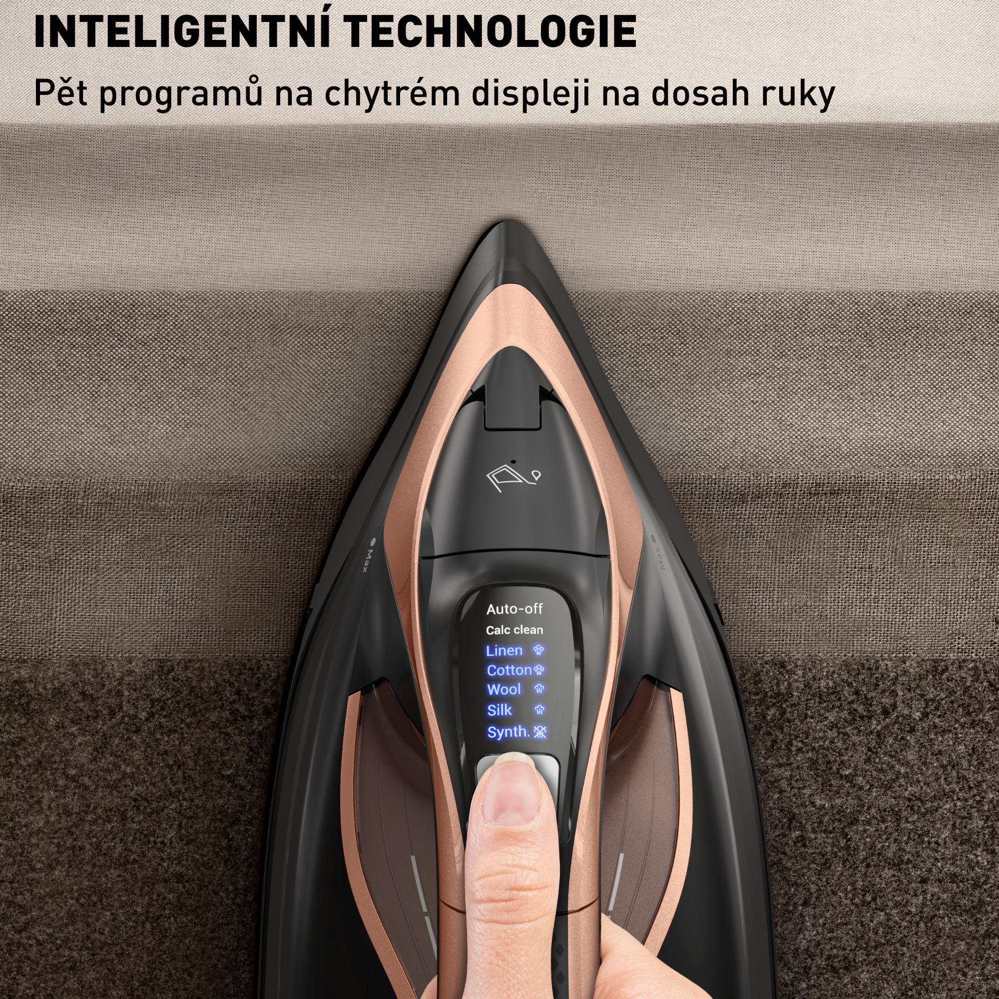 Napařovací žehlička na prádlo Tefal Ultimate Power Pro FV9E50E0 Růžově zlatá/Černá