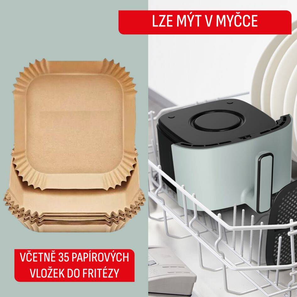 Horkovzdušná fritéza Tefal Easy Fry POP 5L EY2454E0 Eukalyptová