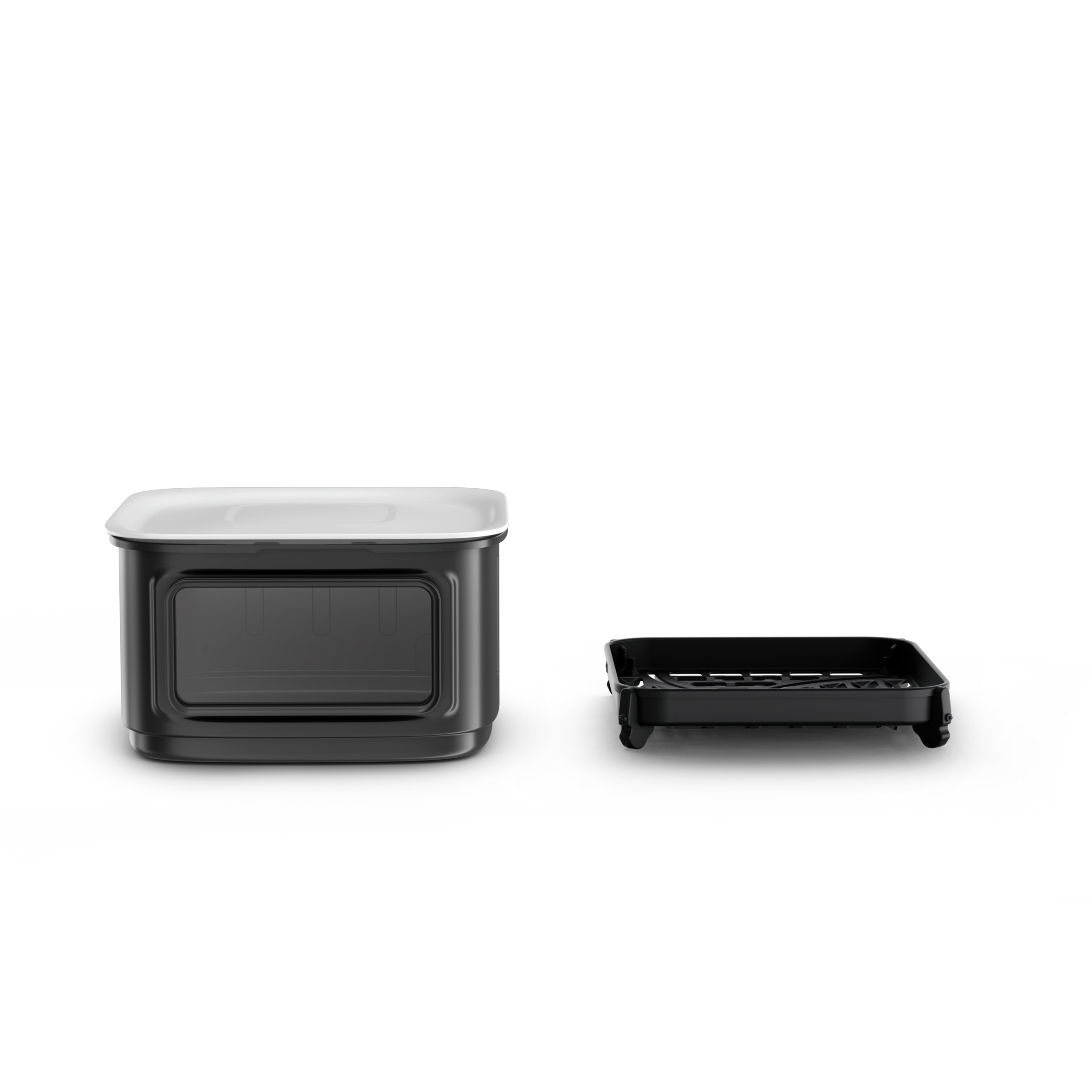 Easy Fry Silence Vision Storage Set, Extra Drawer, Grid and Lid