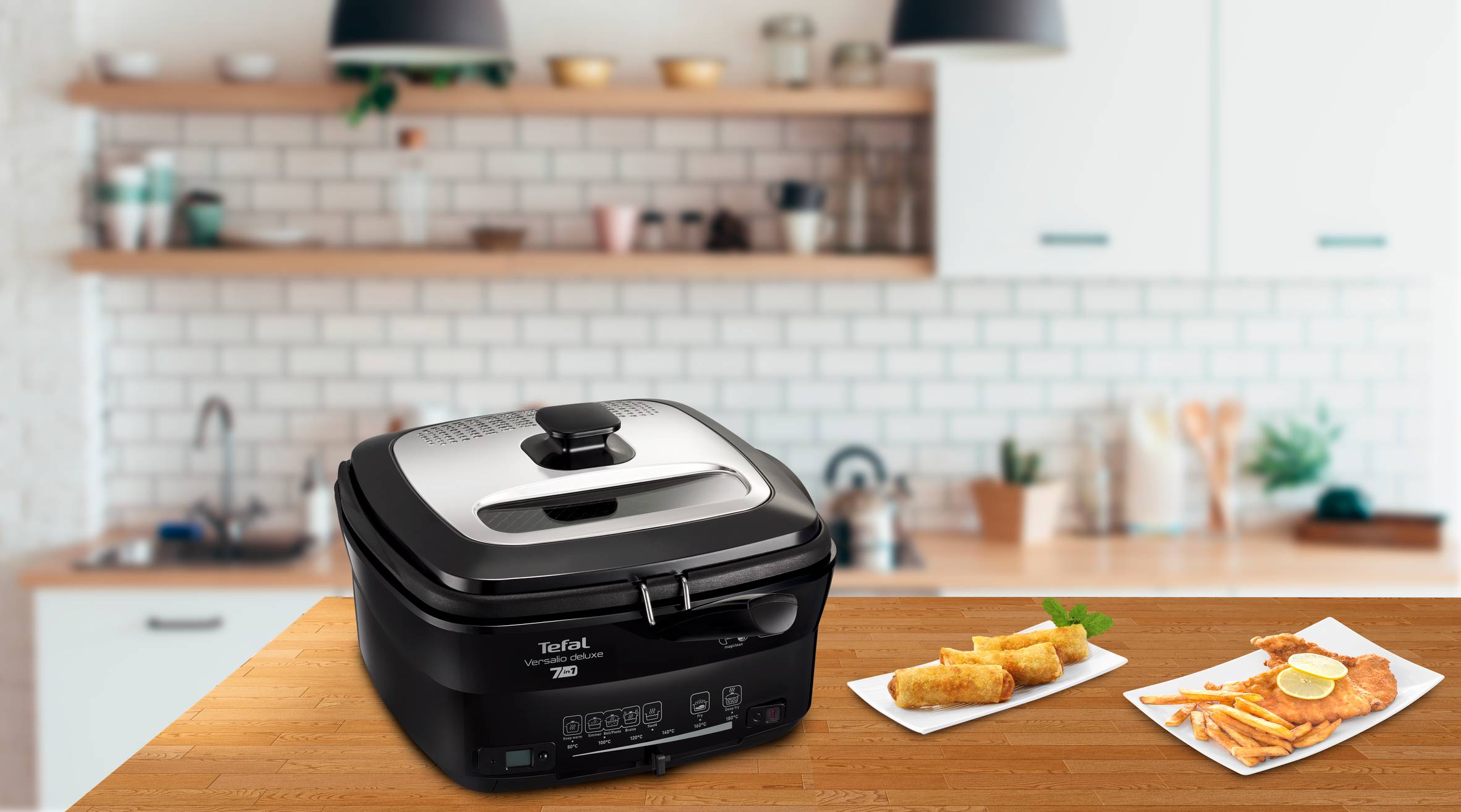 Multifunkční vařič Tefal Versalio DE LUXE FR491870 Černá