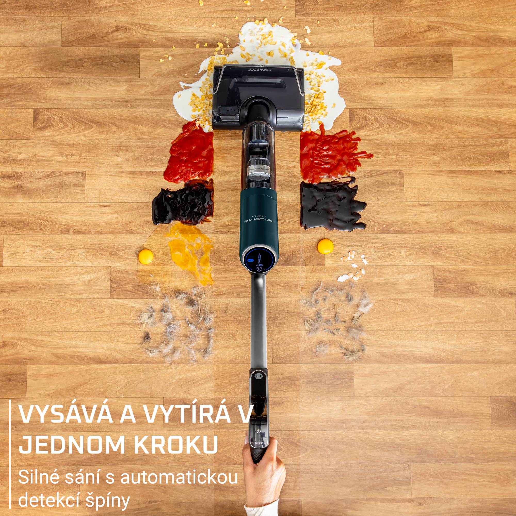 Podlahová myčka a vysavač v jednom Rowenta X-Clean 7 Auto Wet & Dry 20 000 PA GZ5735E0