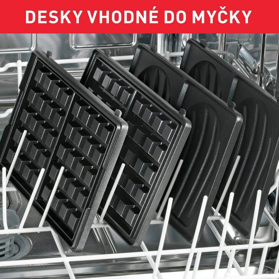 Sendvičovač Tefal Snack Collection SW852D12 Nerezový/Černý