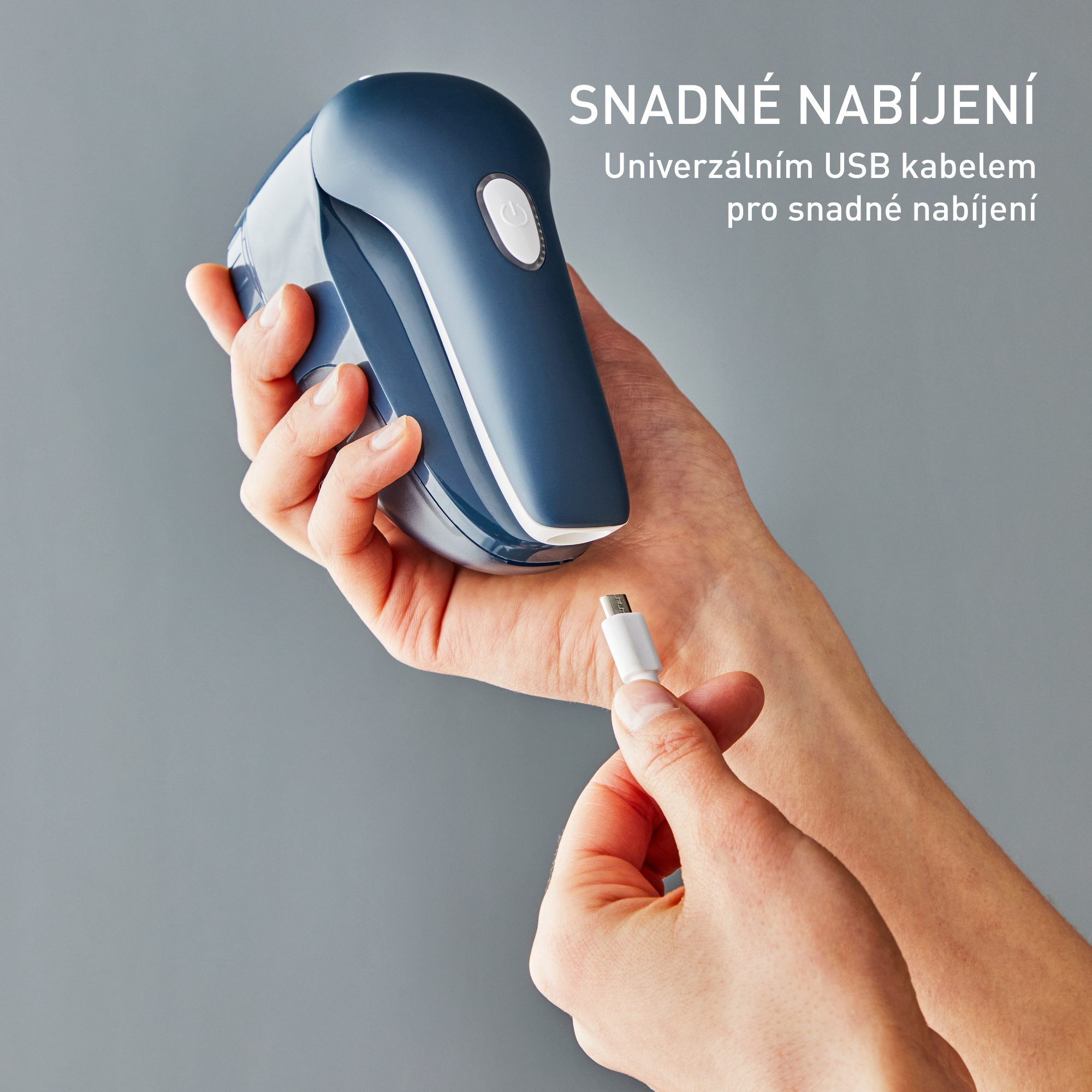 Dobíjecí odstraňovač žmolků Tefal JB7002E0 Tmavě modrá