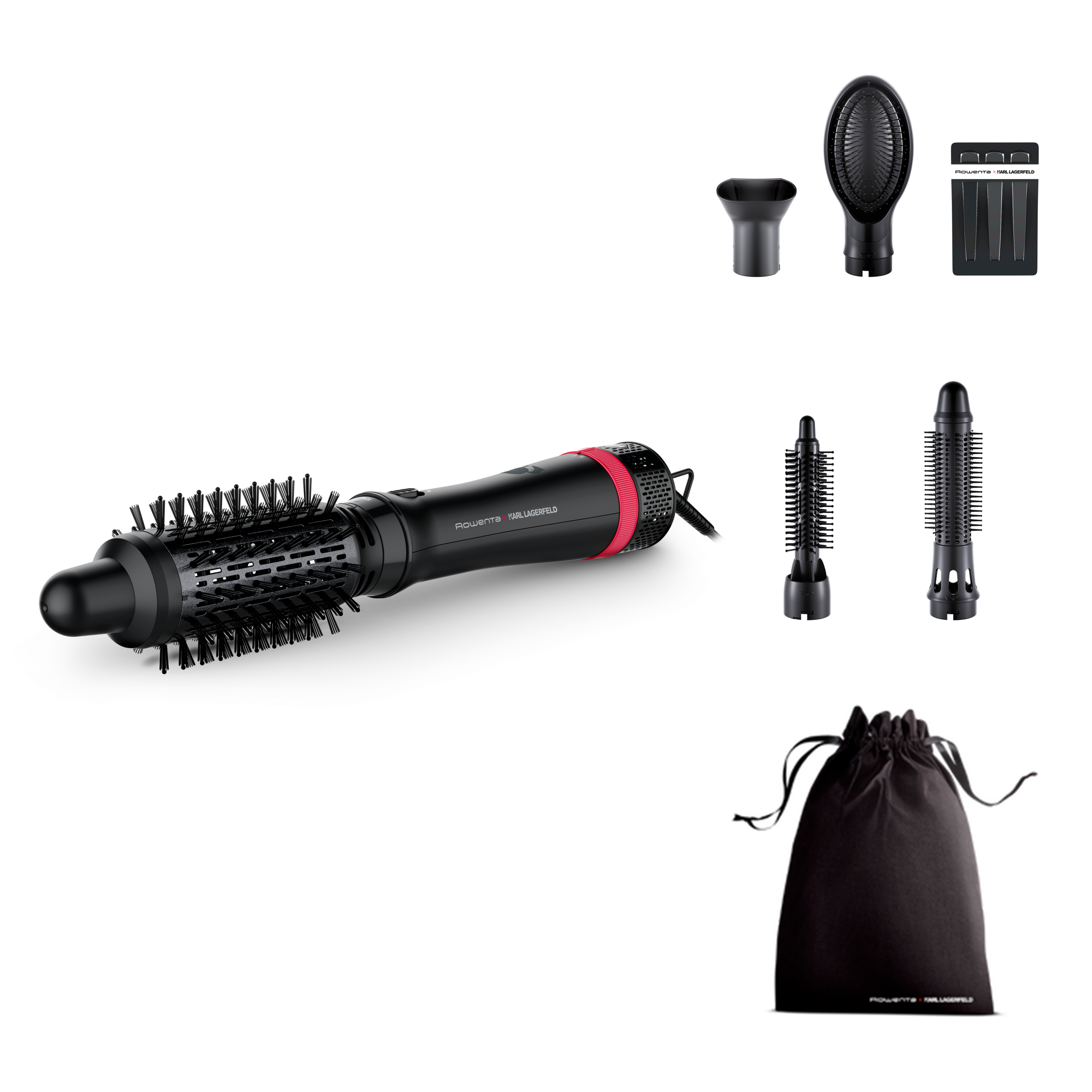 Horkovzdušný kartáč Rowenta x KARL LAGERFELD Express Style CF635LF0