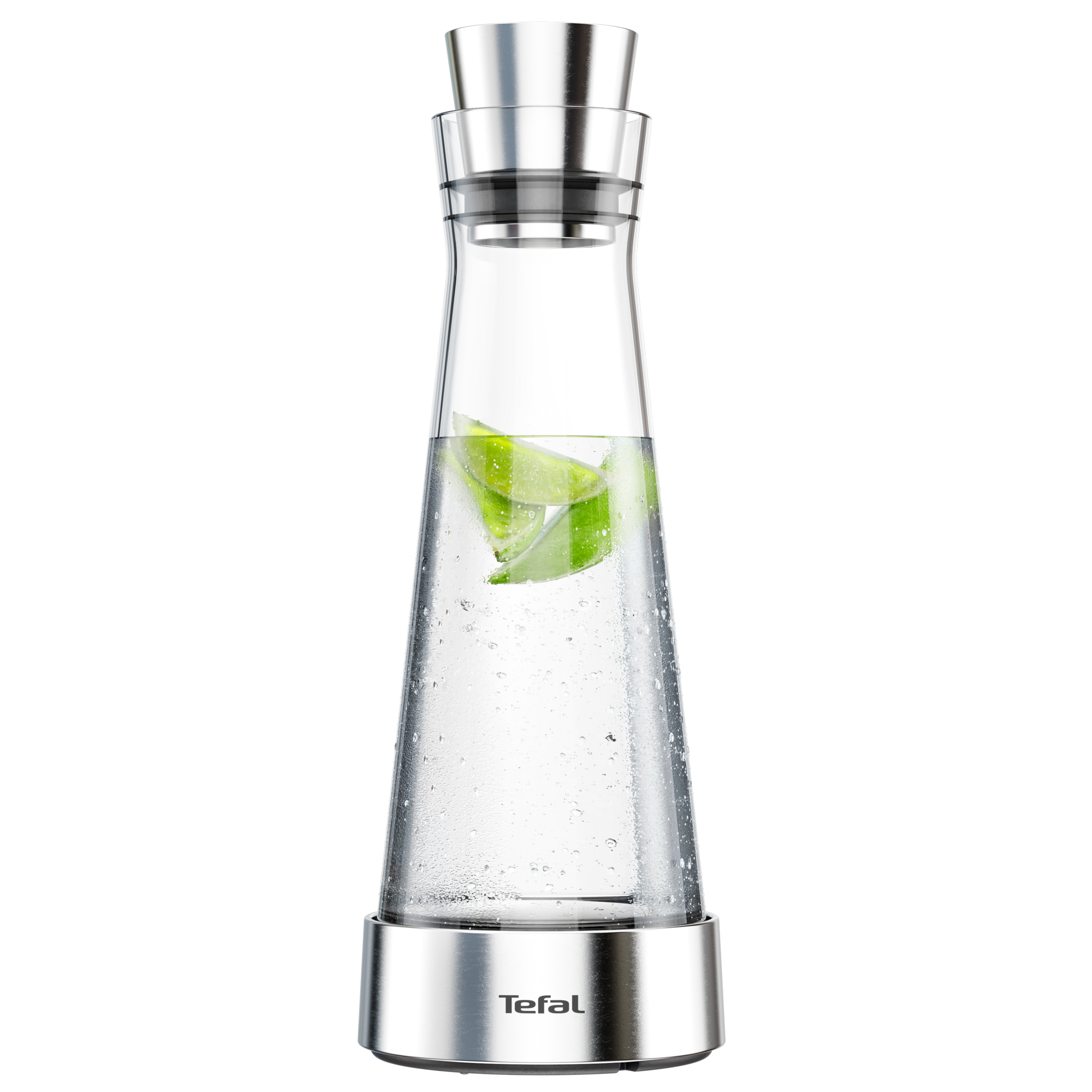 Skleněná chladící karafa Tefal Flow Slim F4160210 Nerezová 1 l