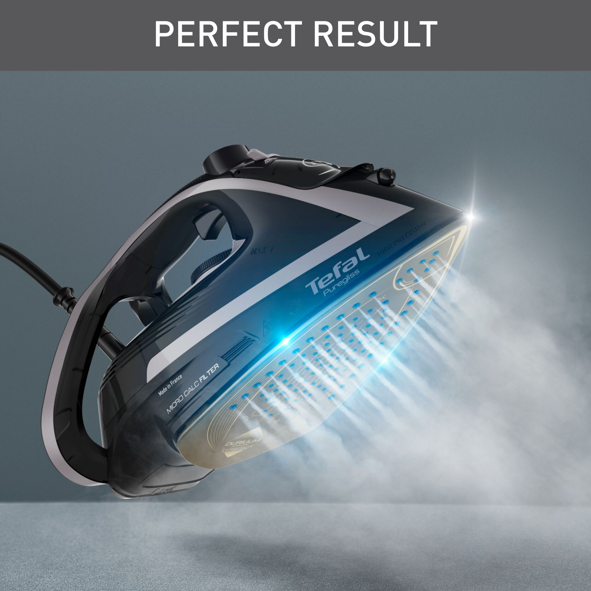 Napařovací žehlička Tefal Puregliss FV8062E0 Stříbrná/Černá