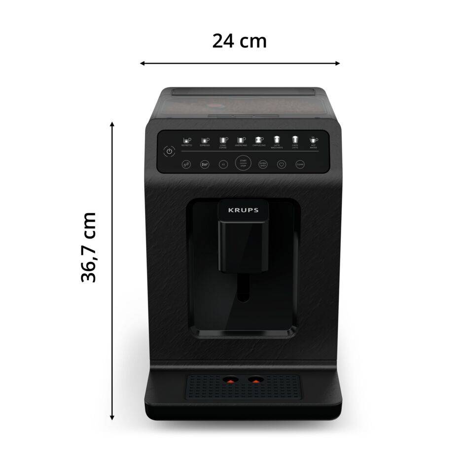 Automatický kávovar KRUPS Evidence Eco EA897B10 matně černý