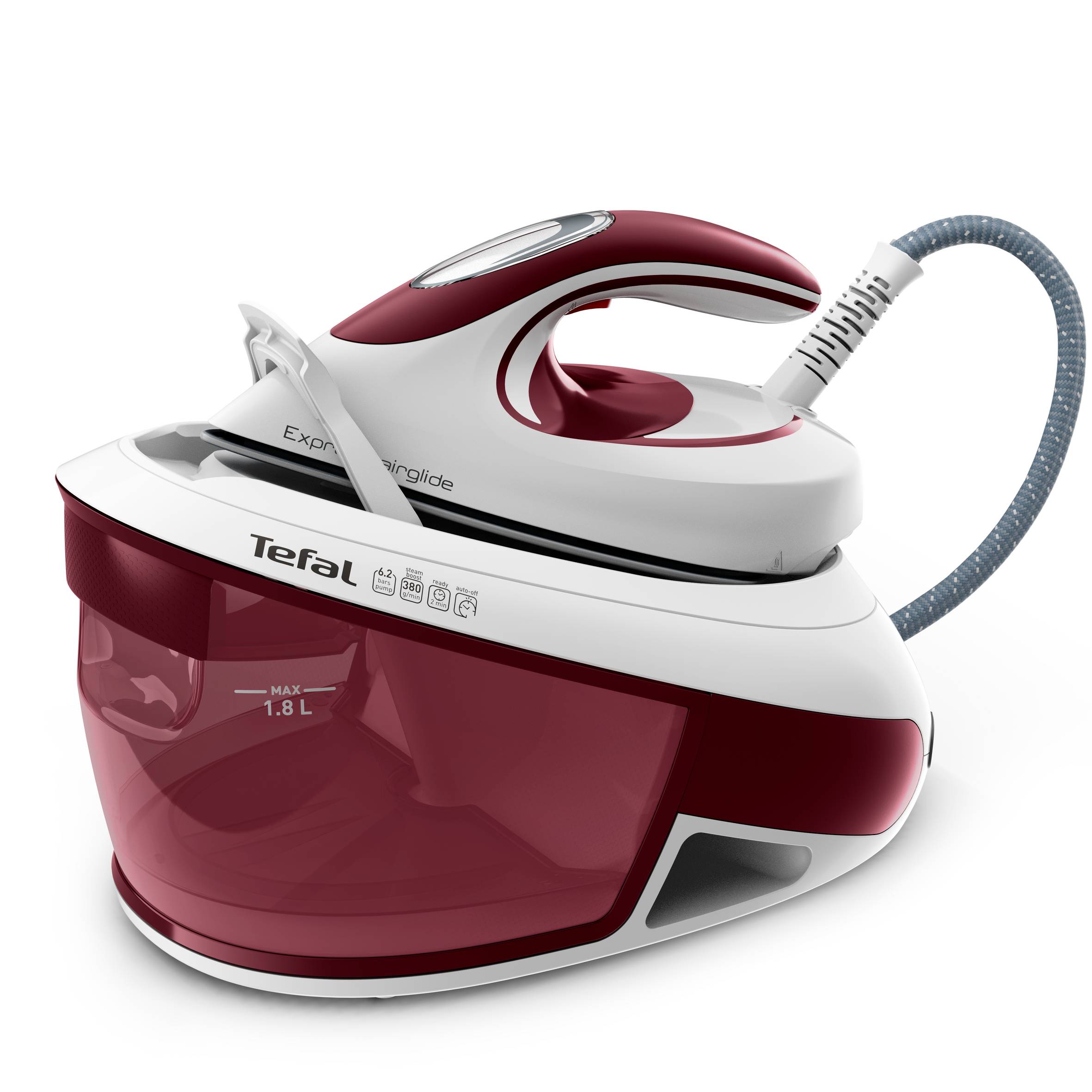 Parní generátor Tefal Express Airglide SV8026E0 Červený/Bílý