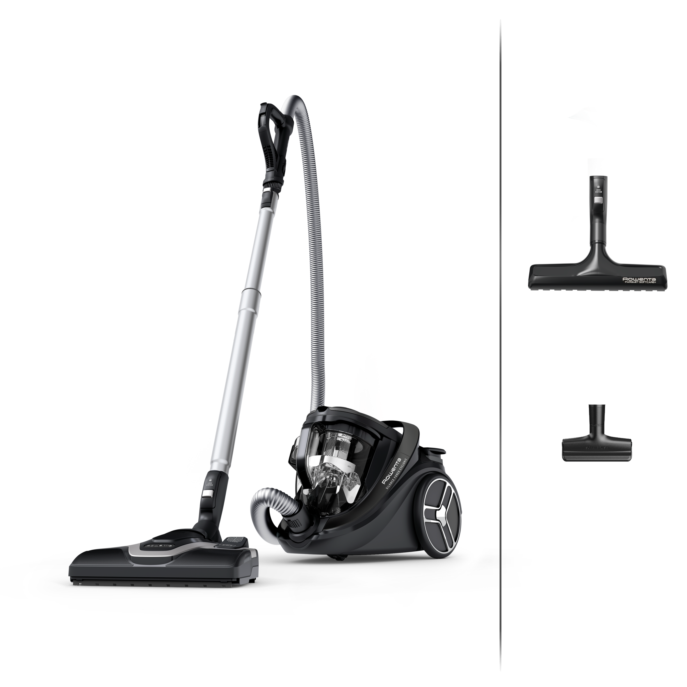 Bezsáčkový vysavač Silence Force Cyclonic Effitech® 59 dB Parquet RO7935EA