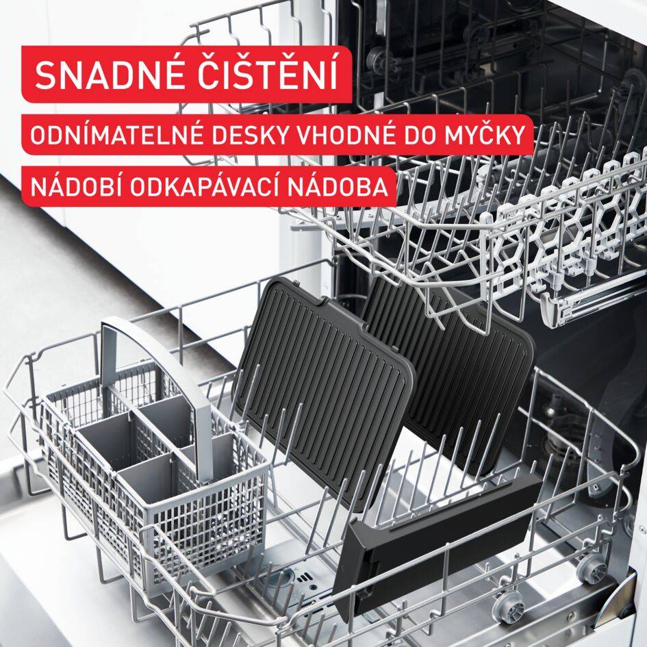 Kontaktní gril Tefal SuperGrill 3v1 XL GC520DE0 Nerez