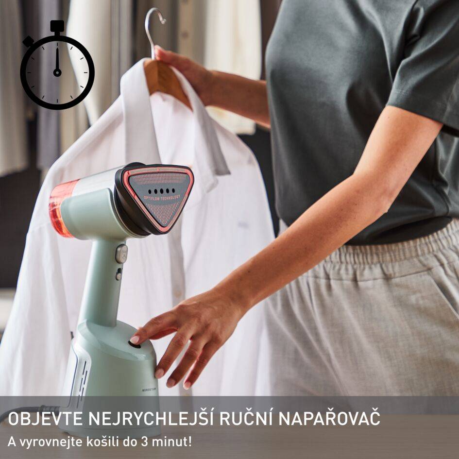 Ruční napařovač s nasáváním a žehlička 2v1 Tefal AeroSteam DT9814F0 Bílý