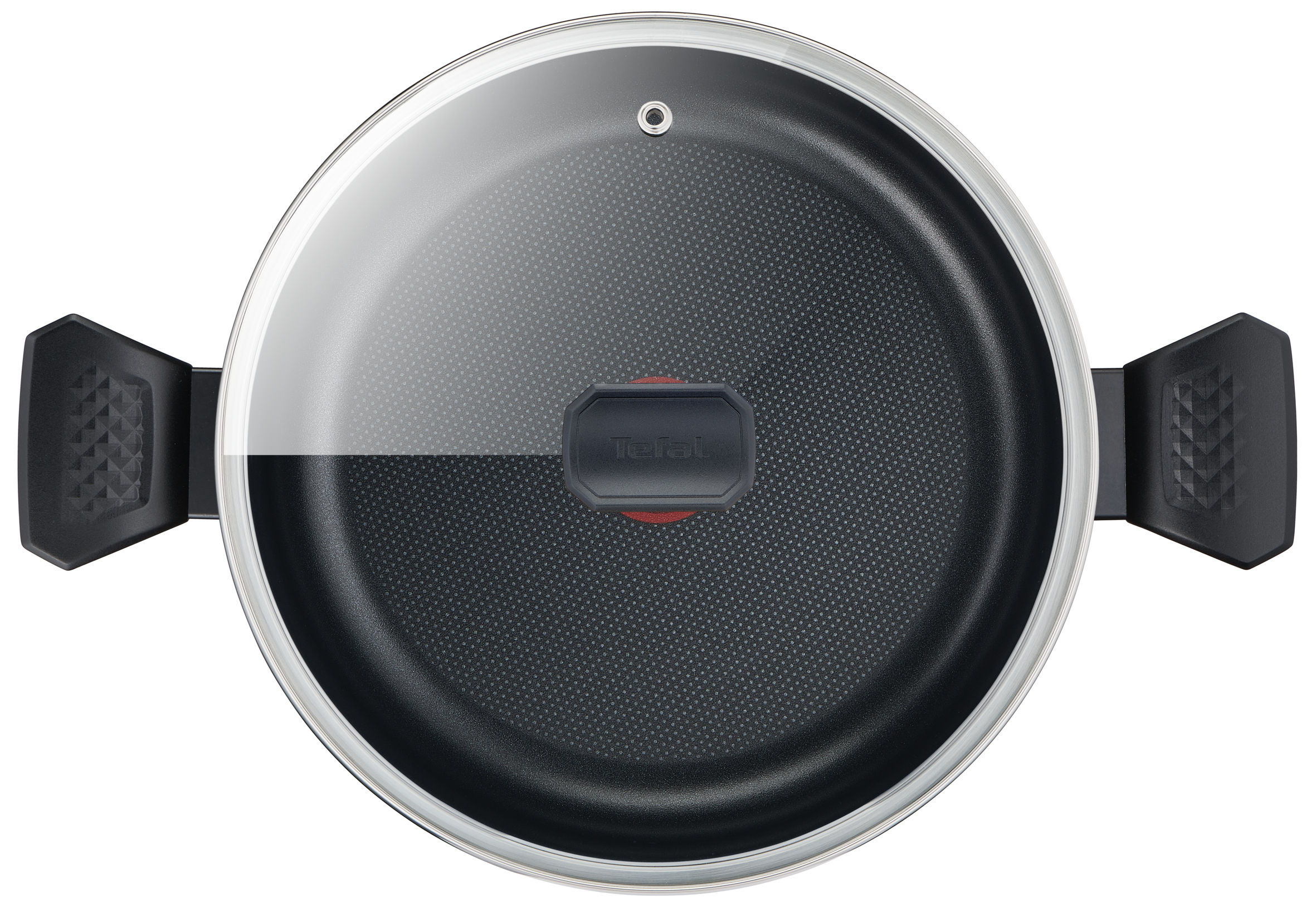 Hrnec s poklicí Tefal Simply Clean B5674653 24 cm, hnědý