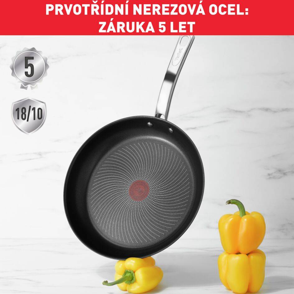 Nerezová pánev Tefal Intuition B8170644 28 cm indukce