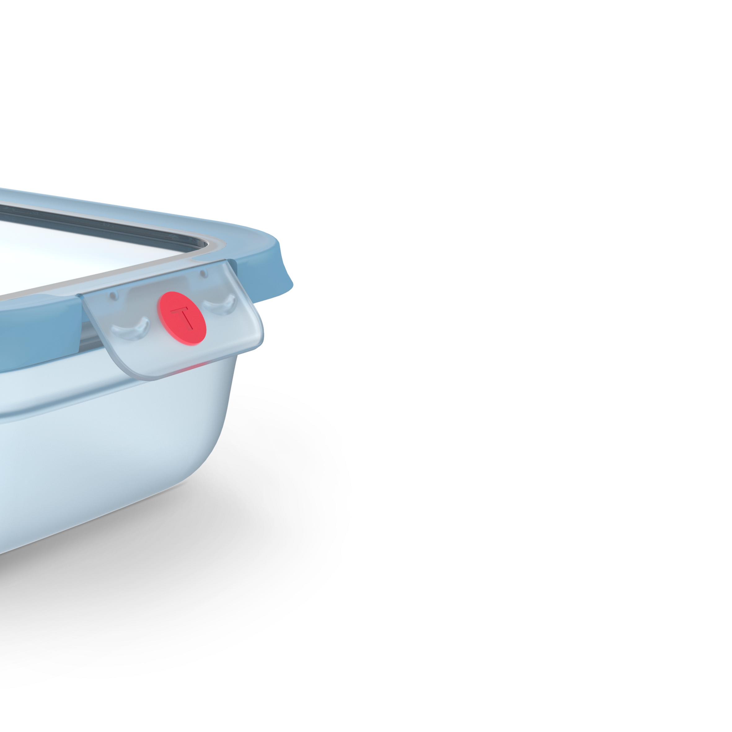 N1211610 oneClick dóza na potraviny Tefal obdelníková 3,0 l modrá