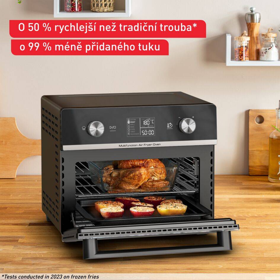 Velká rodinná horkovzdušná fritéza a multifunkční trouba Tefal Easy Fry 20 l FW606810