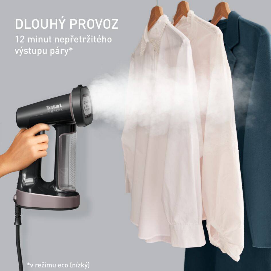 Pure Force, napařovač oděvů, 3v1 napařování, žehlení a odstraňování žmolků