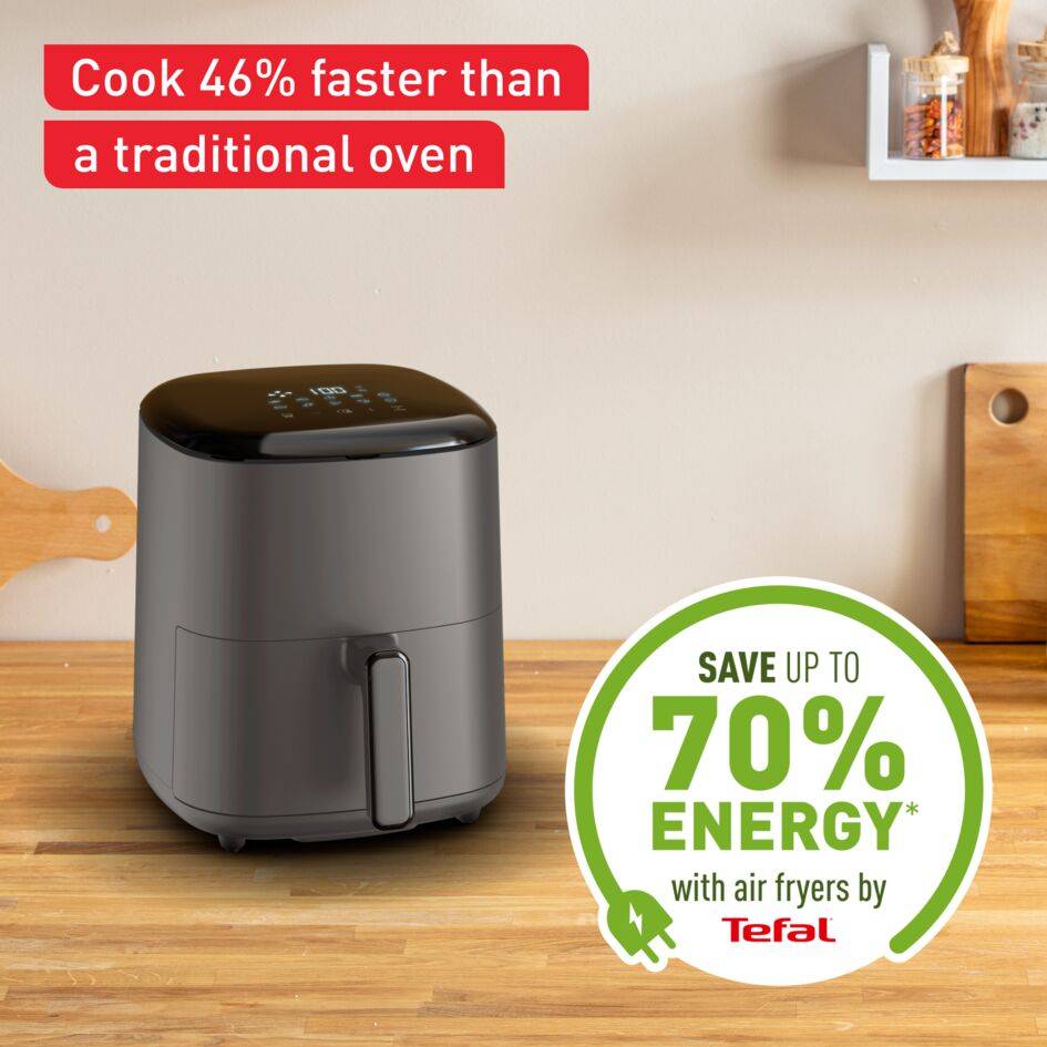 Horkovzušná fritéza Tefal Easy Fry Max objem 5L, tmavě šedá, EY245H10