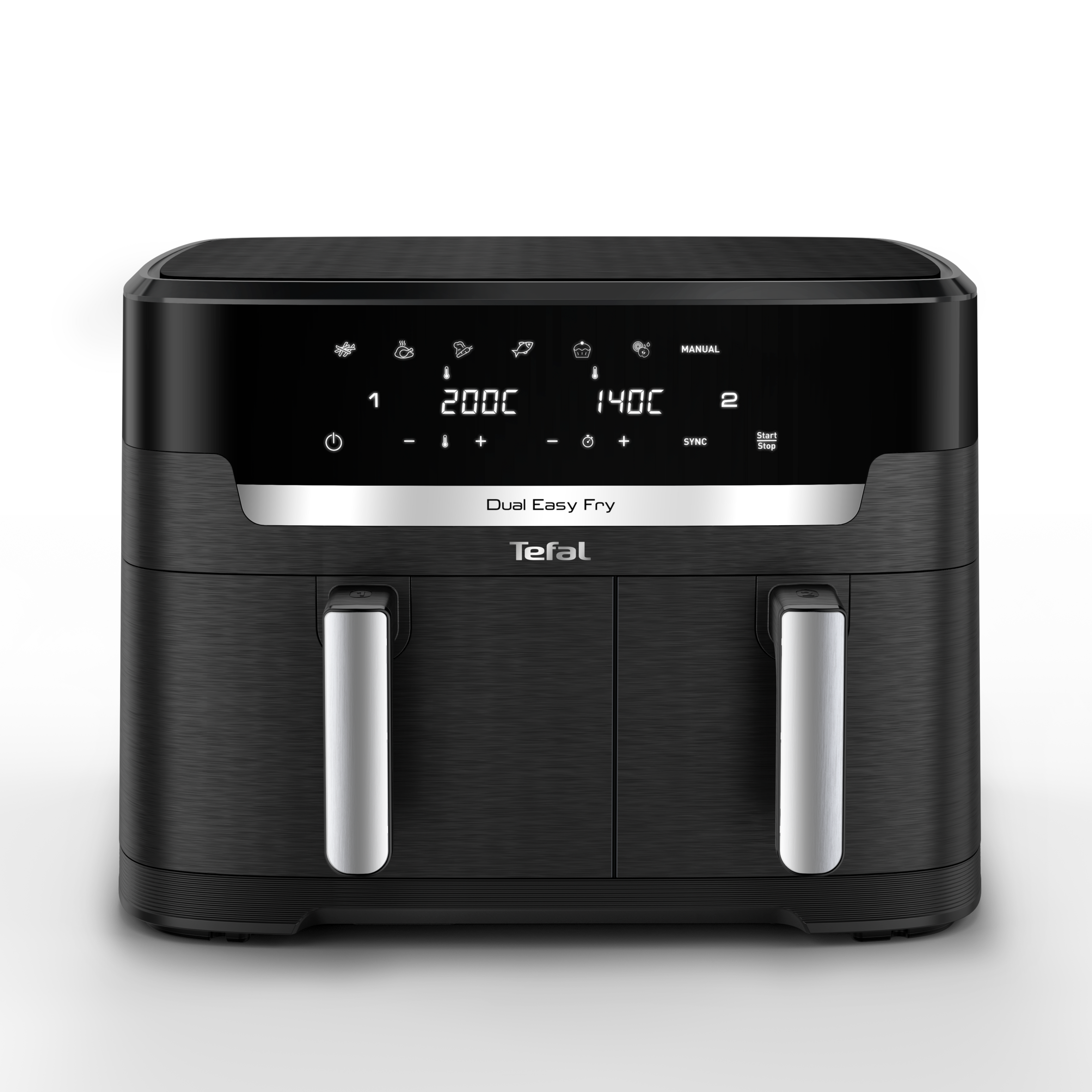 Největší duální horkovzdušná fritéza Tefal 11 litrů EY9428E0 Easy Fry Dual XXL