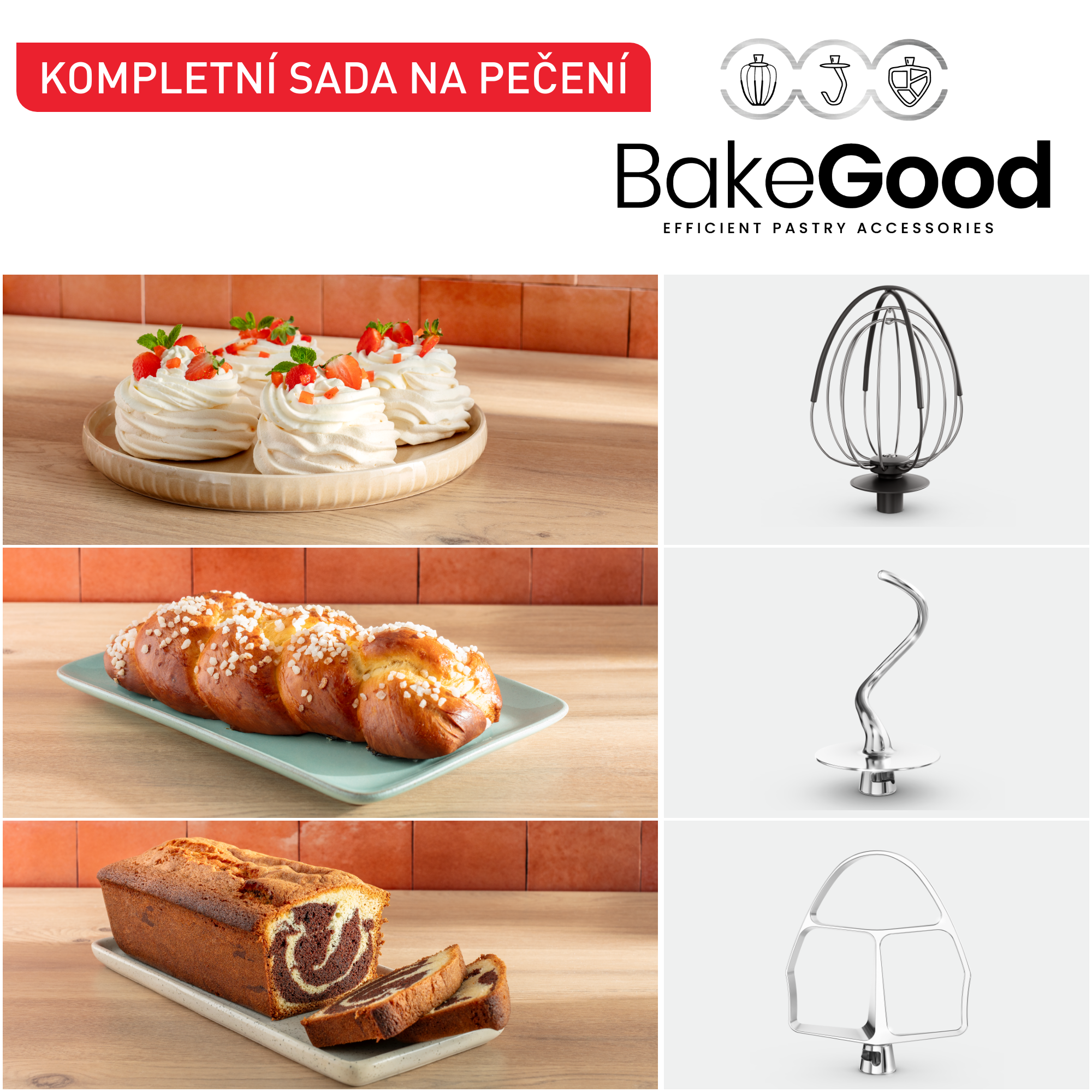 Kuchyňský robot Tefal Bake Partner QB525838 Černý