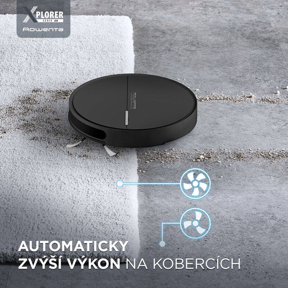 Robotický vysavač Rowenta X-plorer S60 4v1 Allergy 6cm RR7447WH