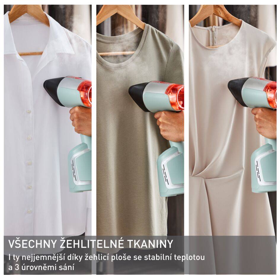 Ruční napařovač s nasáváním a žehlička 2v1 Tefal AeroSteam DT9814F0 Bílý