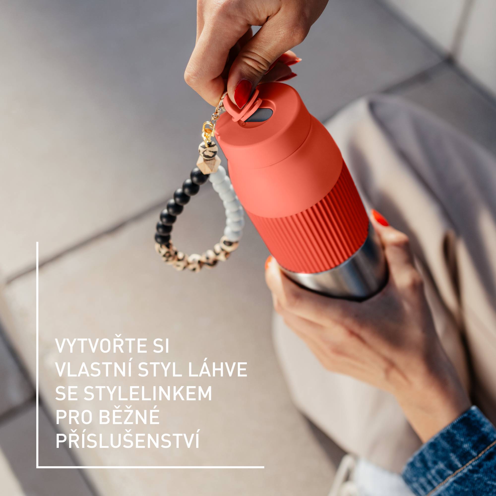 N2193910 beYou Twist termoláhev Tefal 0,5 l oranžová