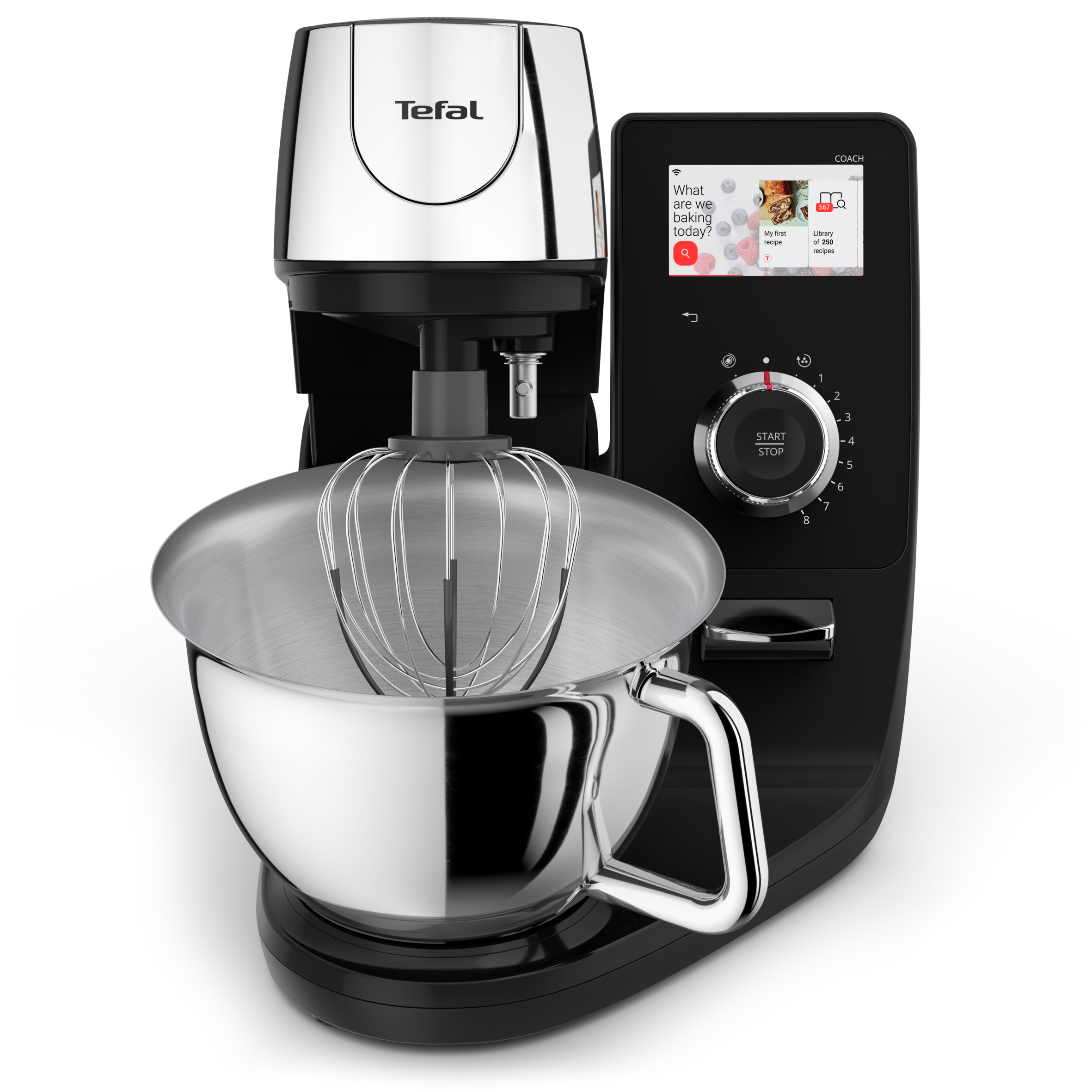 Kuchyňský robot Tefal i-Coach Touch s váhou QB951838 černá/stříbrná