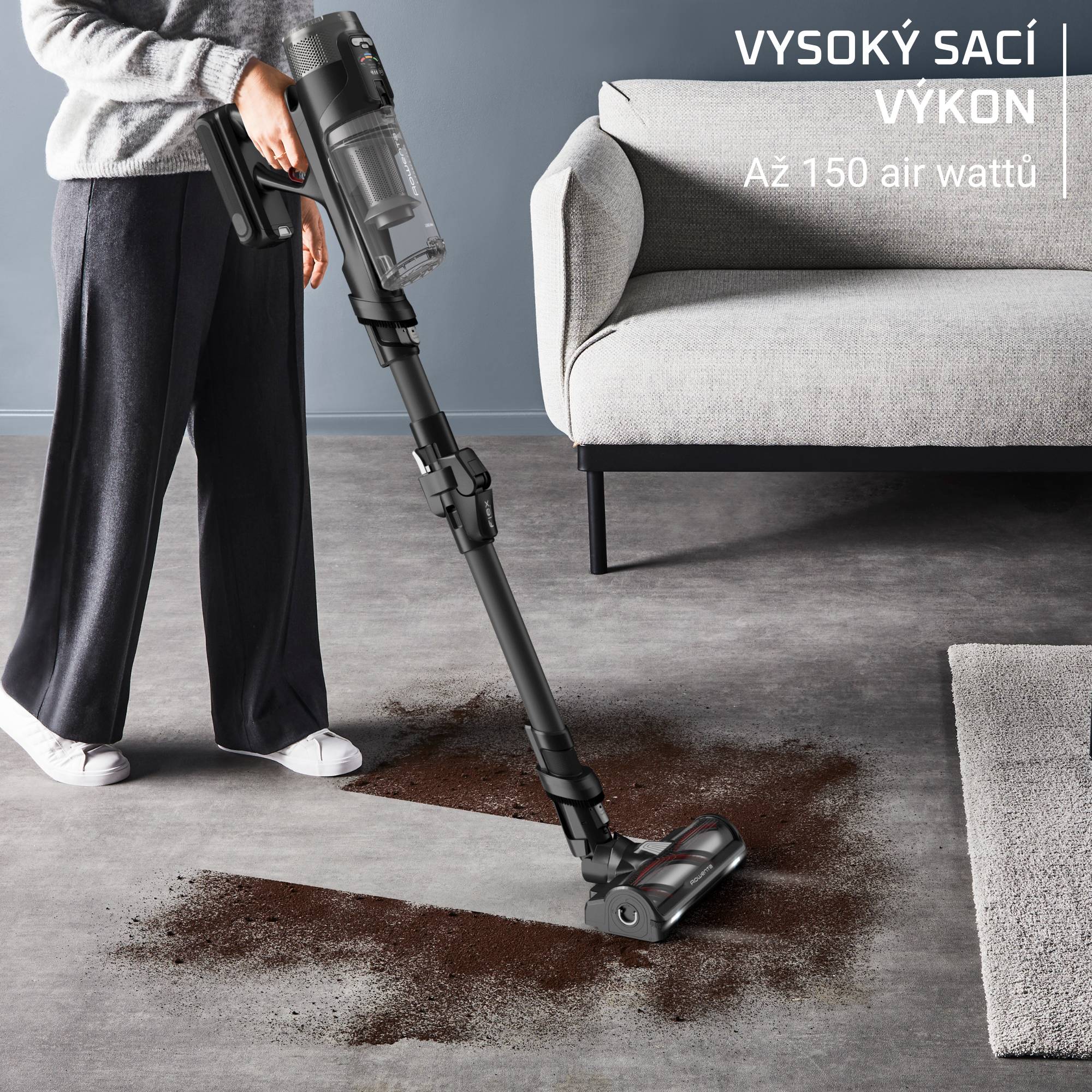 Tyčový vysavač Rowenta X-Force Flex 3v1 150 AW RH9L55E0