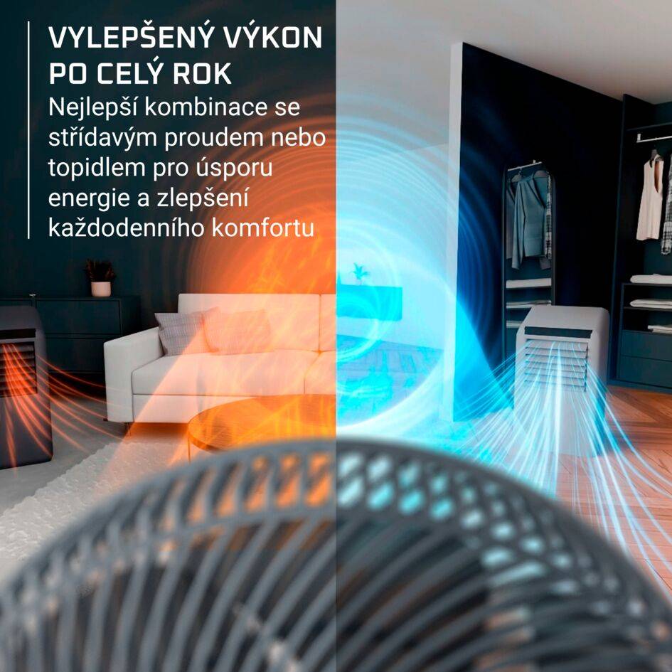 QV2540F0 Turbo Swift Compact, stolní ventilátor, Rowenta