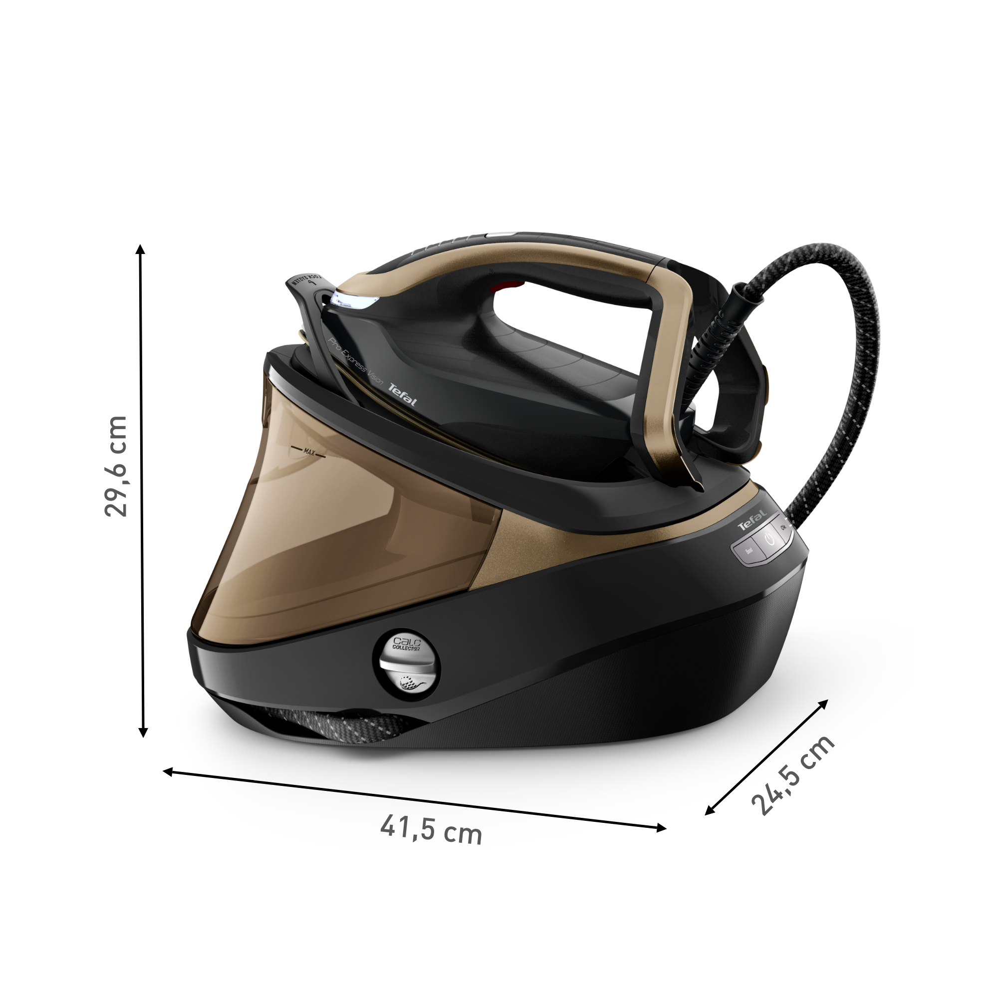 Parní generátor Tefal Pro Express Vision GV9820E0 Zlatý/Černý