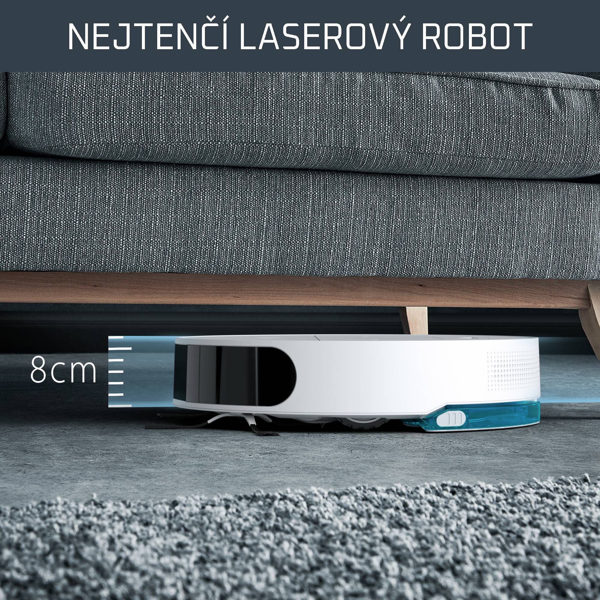 Robotický vysavač Rowenta X-Plorer S130 AI 4v1 Laser & Camera 8cm RR9067WH