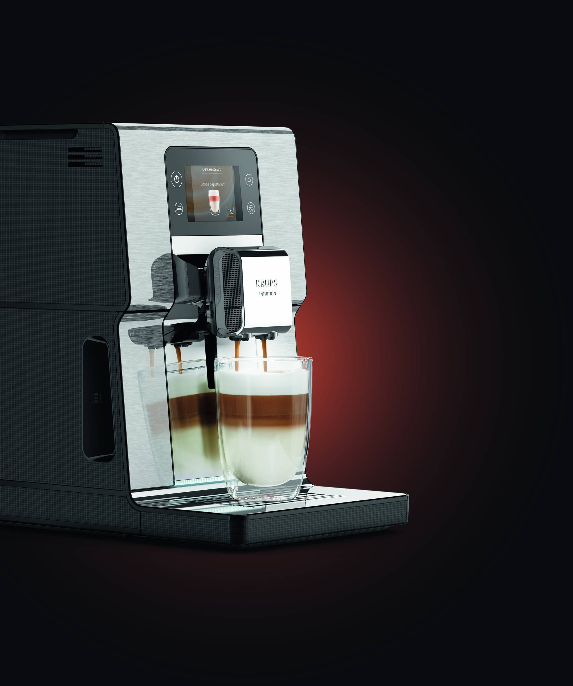 Automatický kávovar KRUPS Intuition Experience+ EA877D10 Nerezový