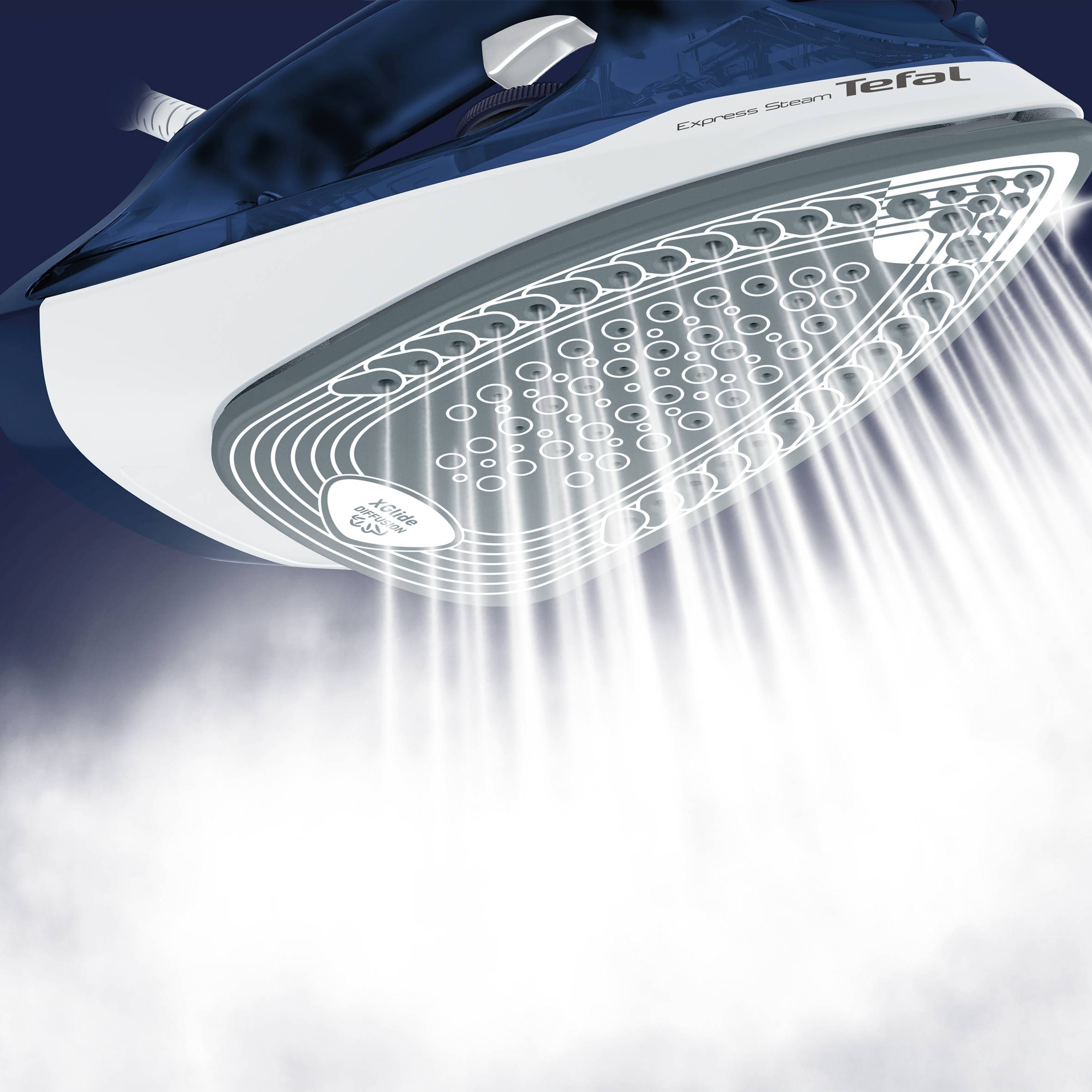 Napařovací žehlička Tefal Express Steam FV2838E0 Tmavě modrá/Bílá