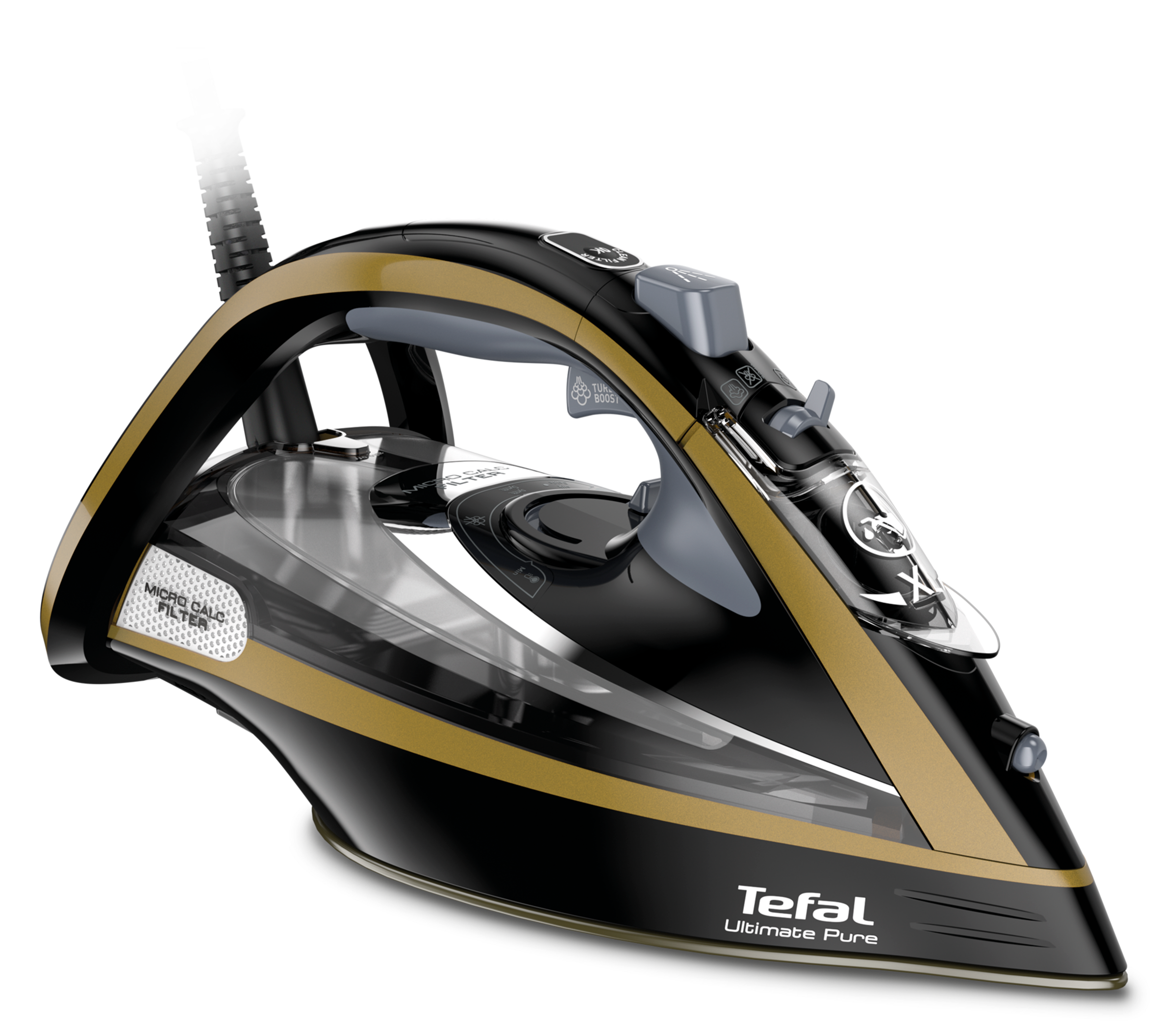 Napařovací žehlička Tefal Ultimate Pure FV9865E0 Zlatá/Černá