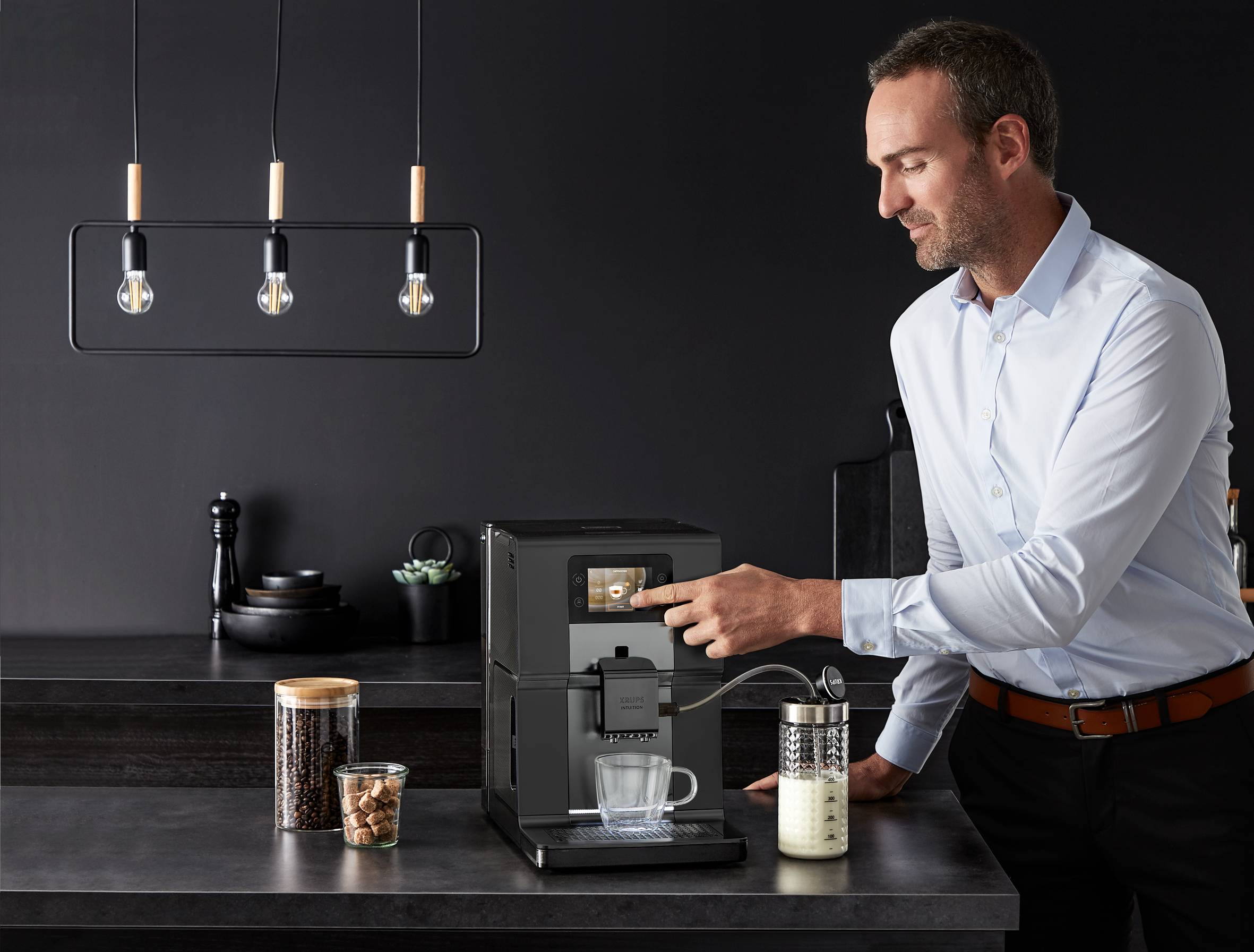 Automatický kávovar KRUPS Intuition Preference+ EA875U10 Šedý