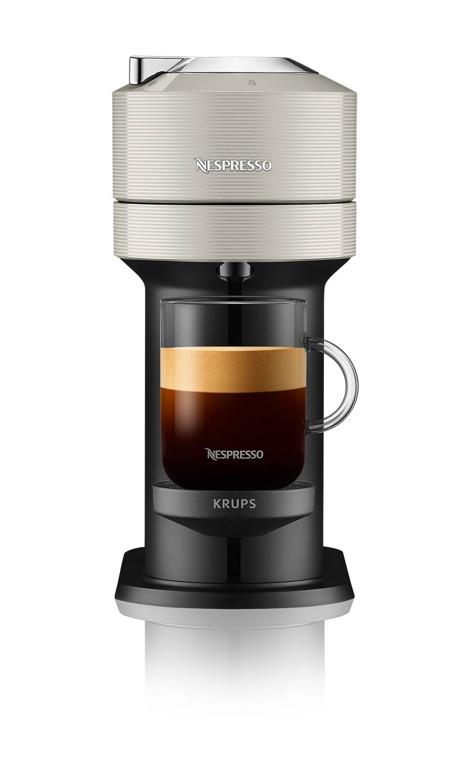 Kapslový kávovar Nespresso Vertuo Next od KRUPS XN910B10 šedá