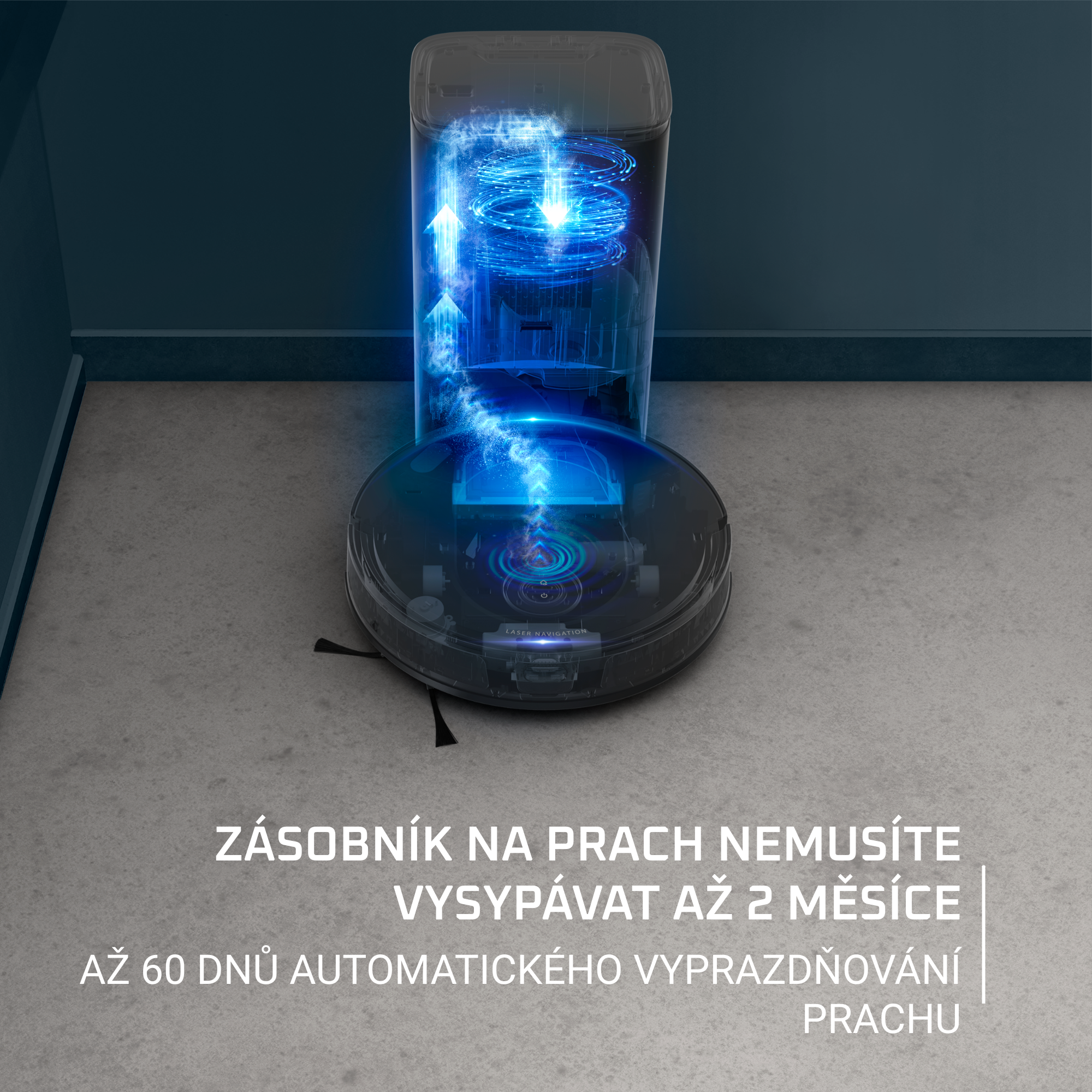 Robotický vysavač Rowenta X-PLORER S65+ Laser RR8L85WH