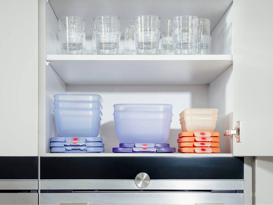 N1230510 OneClick dózy na potraviny 3 x 0,5 l modré