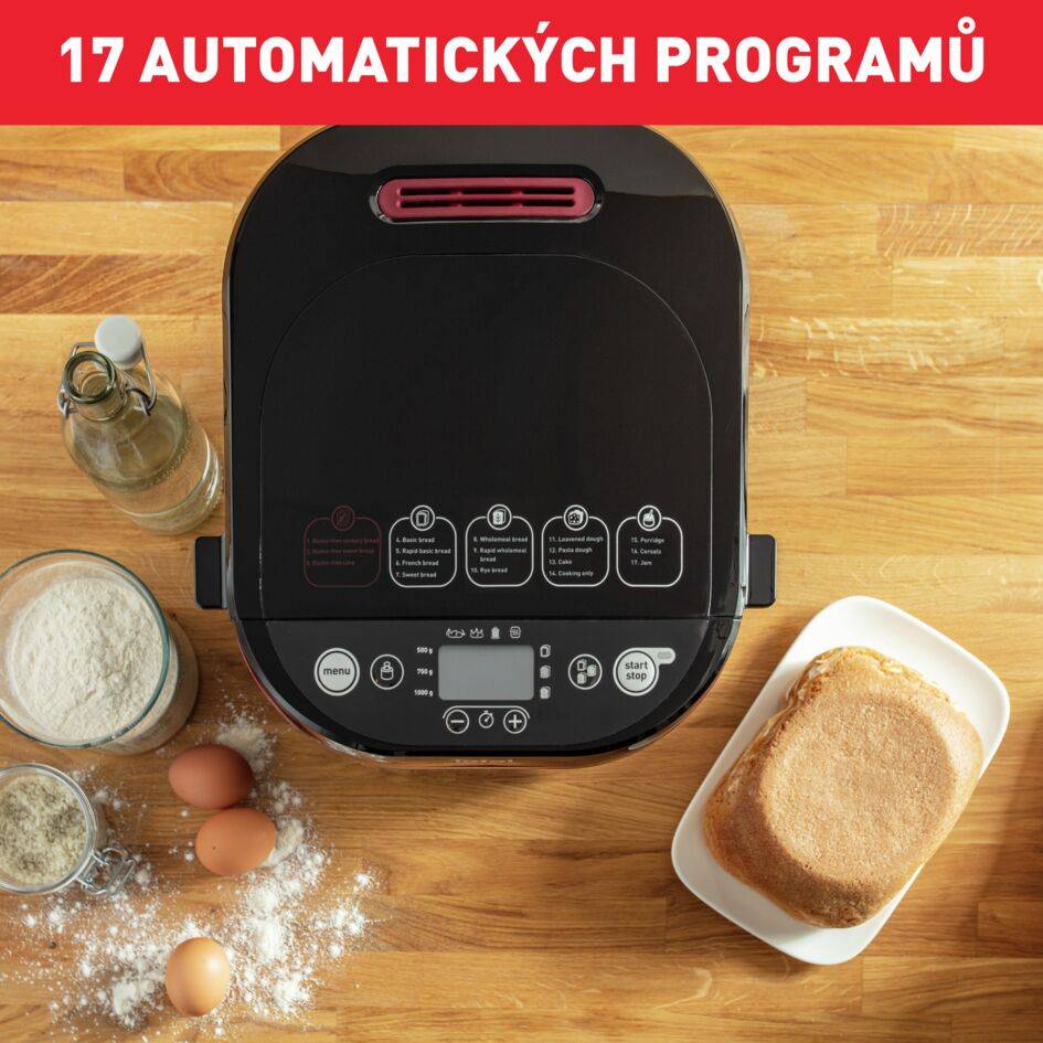 Domácí pekárna Tefal Pain Plaisir PF220838 Červená/Černá
