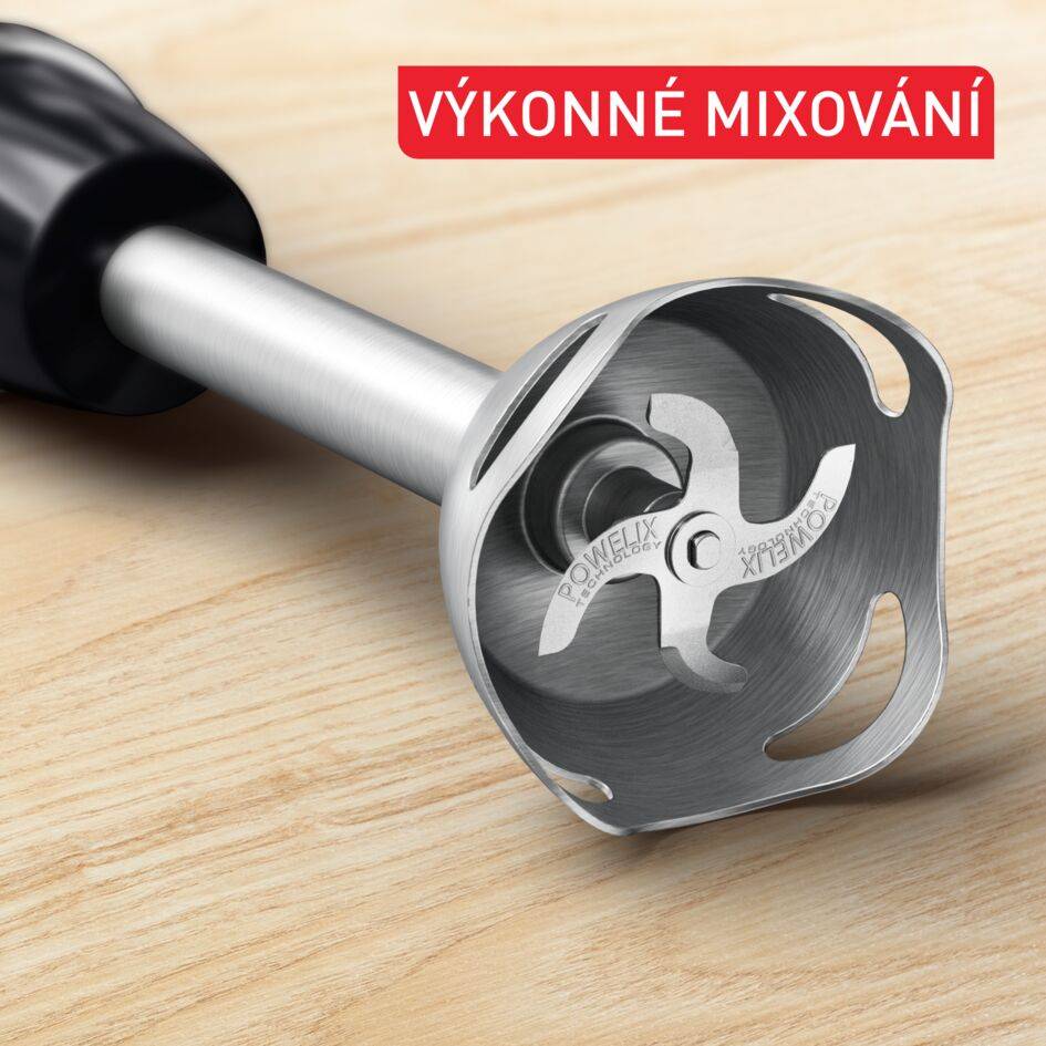 Tyčový mixér Tefal Quickchef+ 4v1 HB67E830 černý
