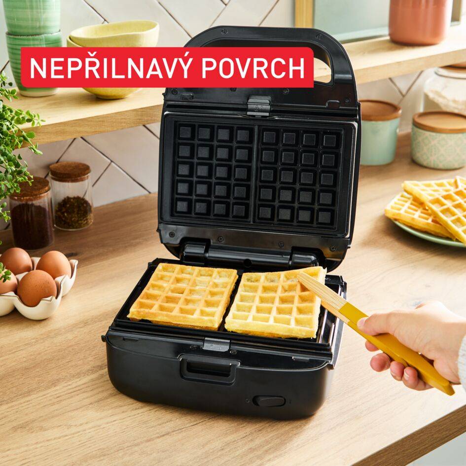 Sendvičovač a vaflovač Tefal Snack Collection SW862BF0 Černá