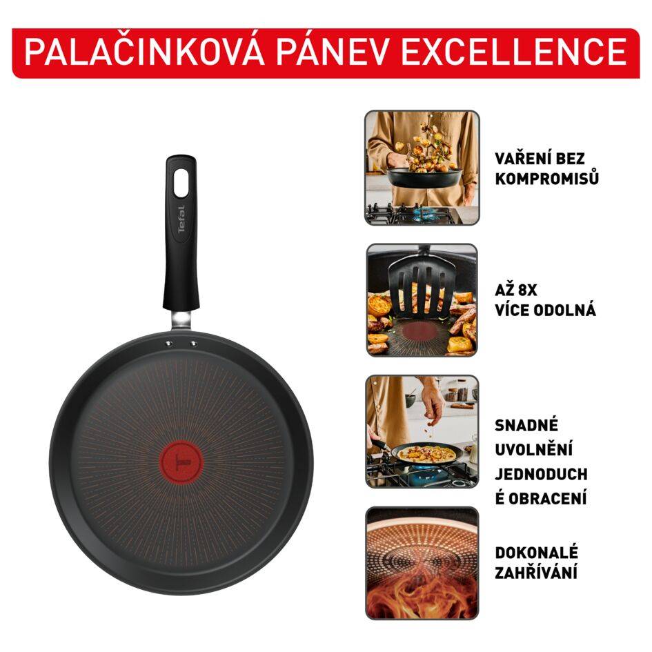 Nepřilnavá pánev na palačinky Tefal Excellence G3203832 25 cm
