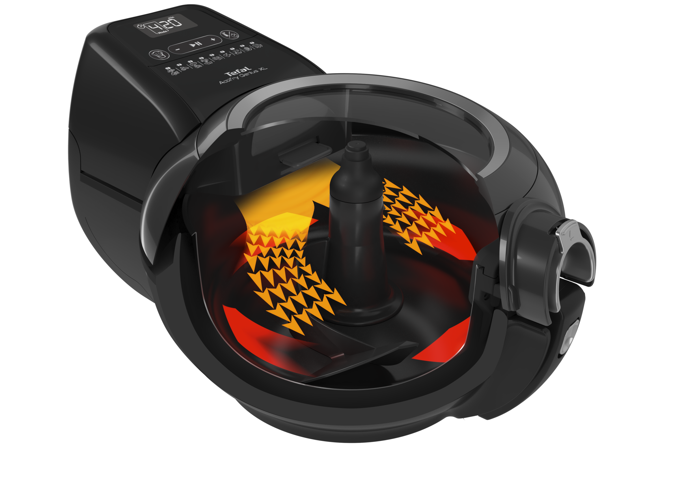 Horkovzdušná fritéza Tefal ActiFry Genius XL AH960830 Černá