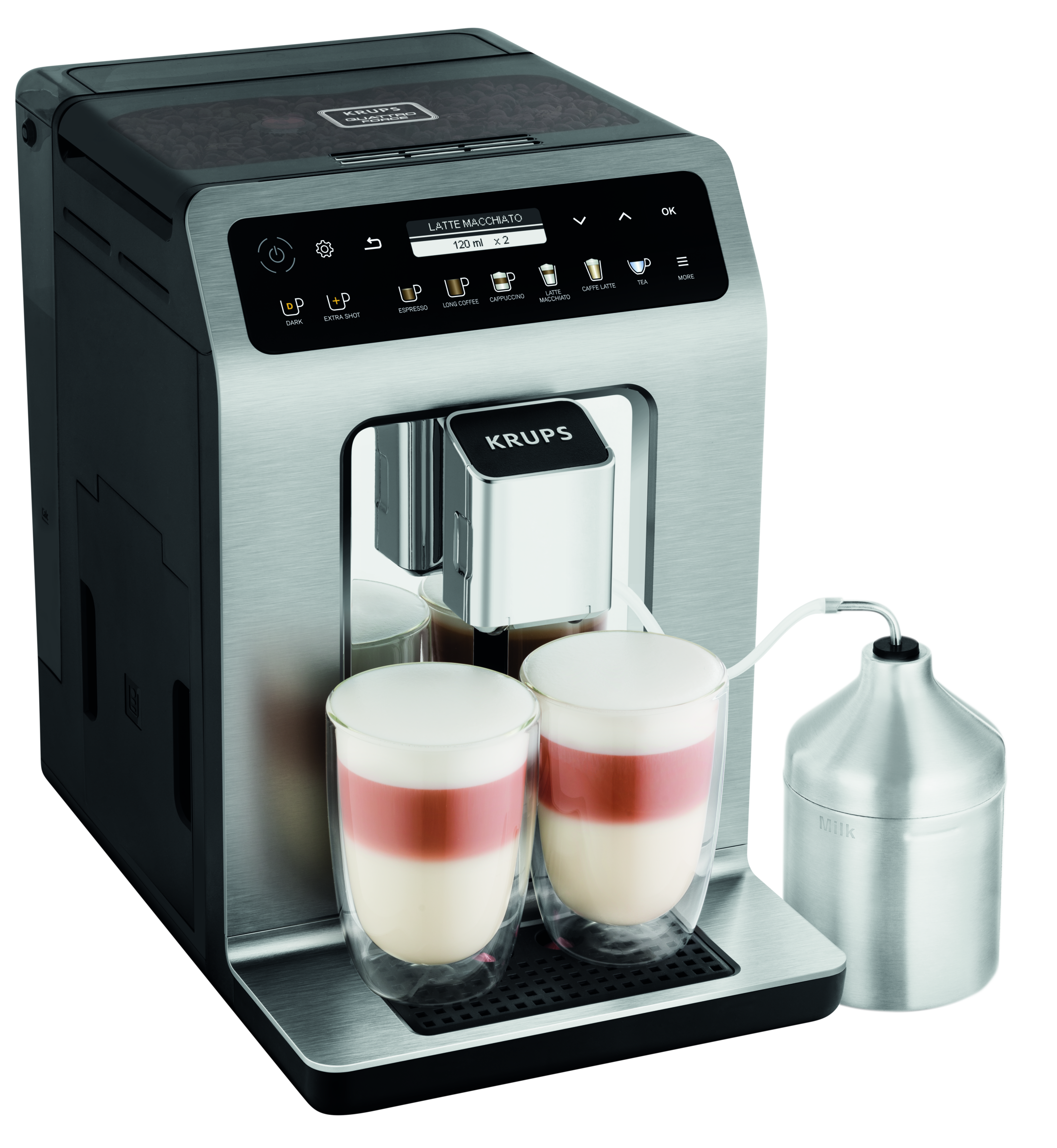 Automatický kávovar KRUPS Evidence PLUS EA894T10 Titanový