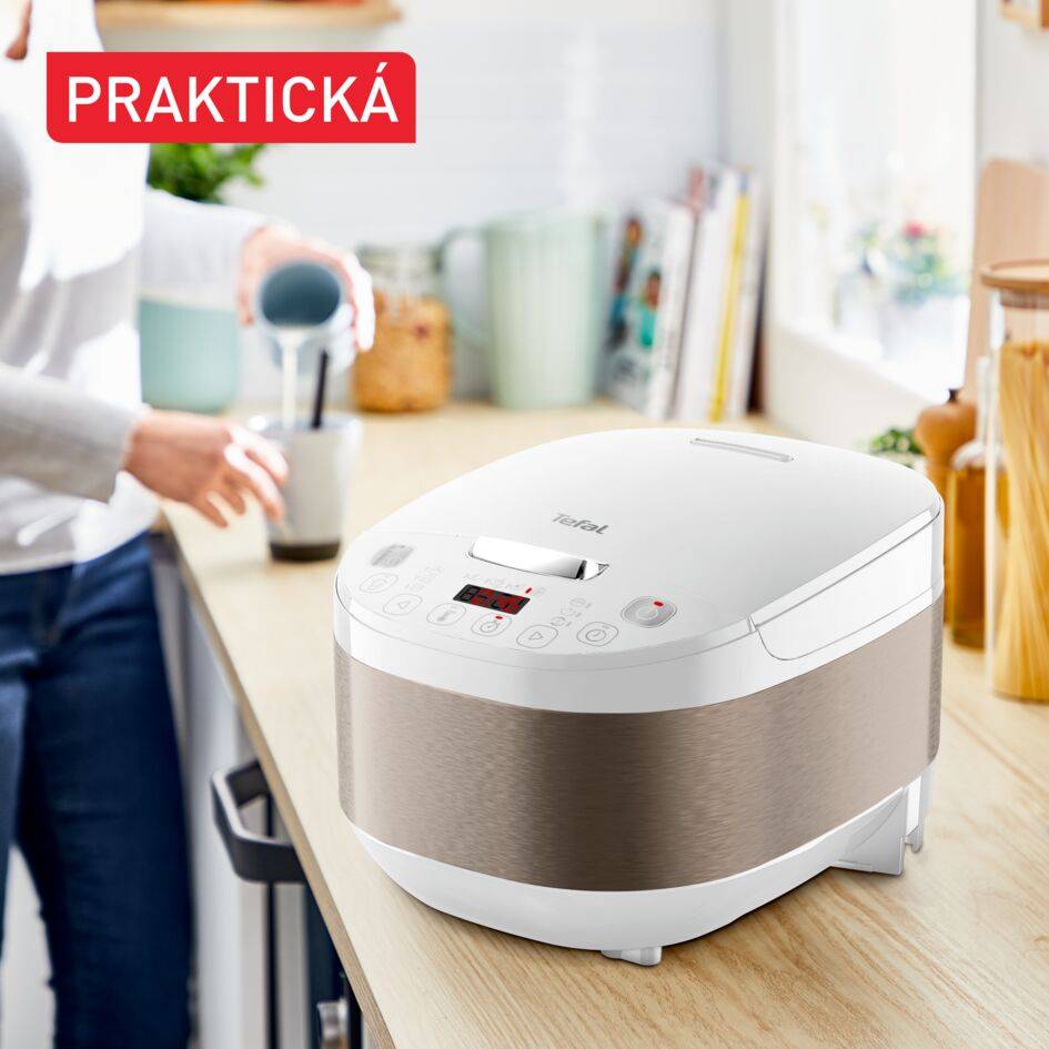 Multifunkční elektrický hrnec Tefal Simply Cook Plus RK6221E1 Stříbrný/Bílý